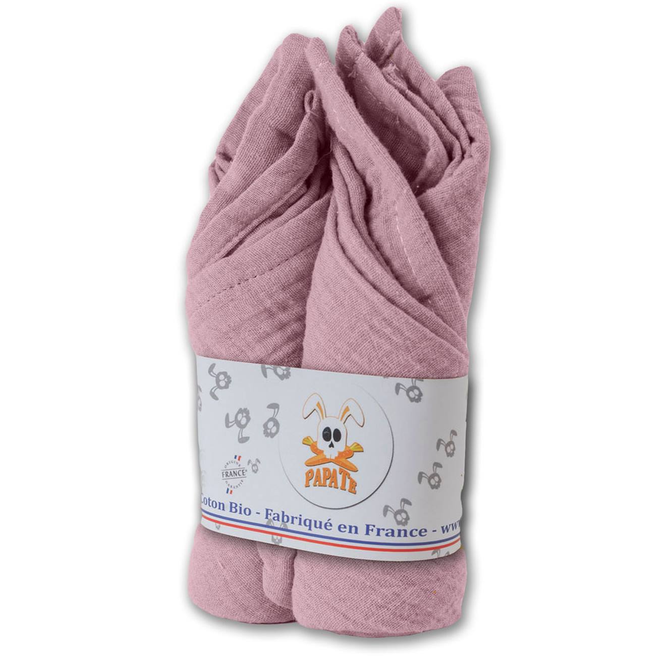 PAPATE - Langes En Coton Bio Rose