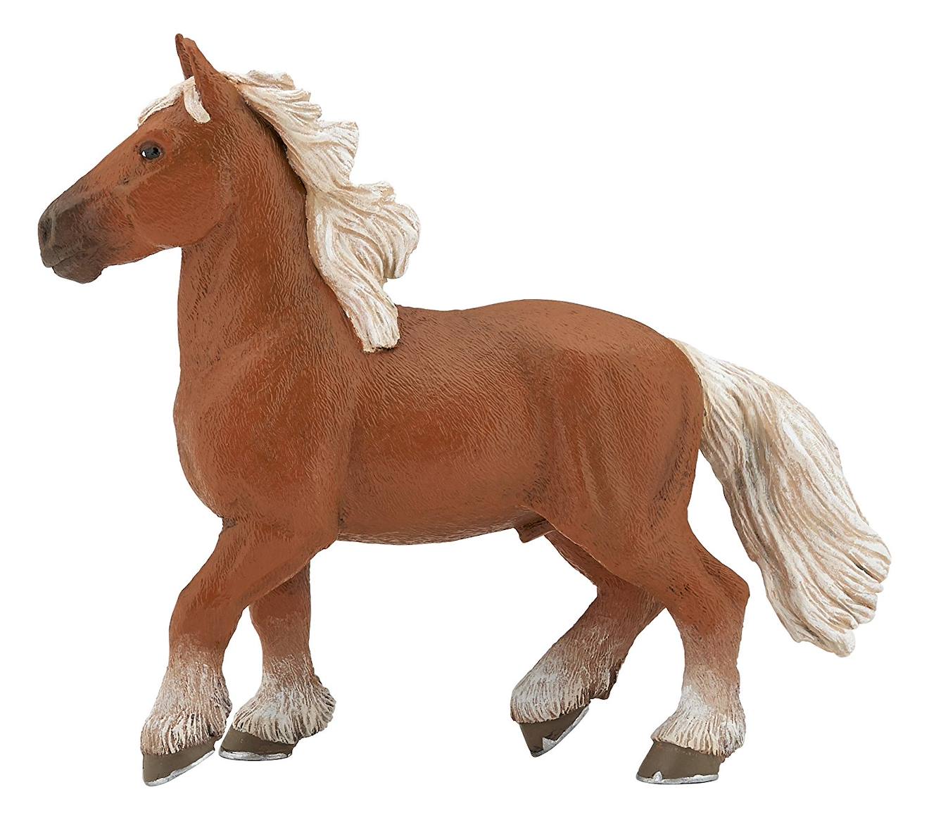 Figurine Cheval Comtois Marron