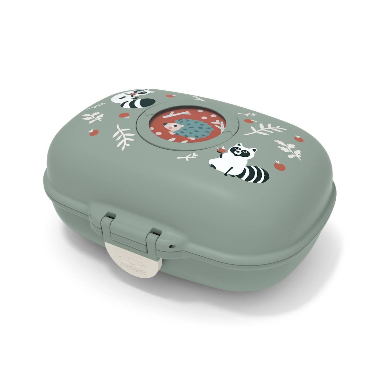 Boite À Goûter Enfant 600ml Gram Vert Raccoon