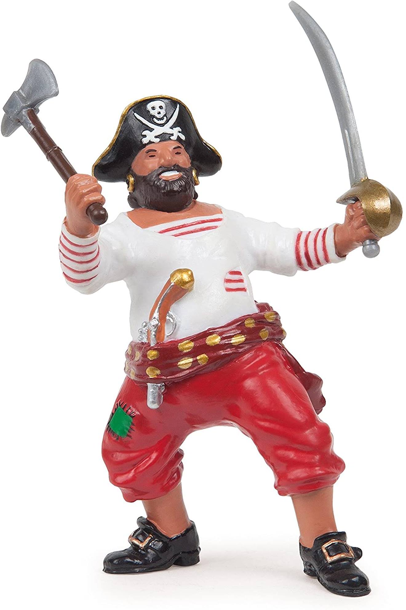 Figurine Pirate À La Hache Rouge