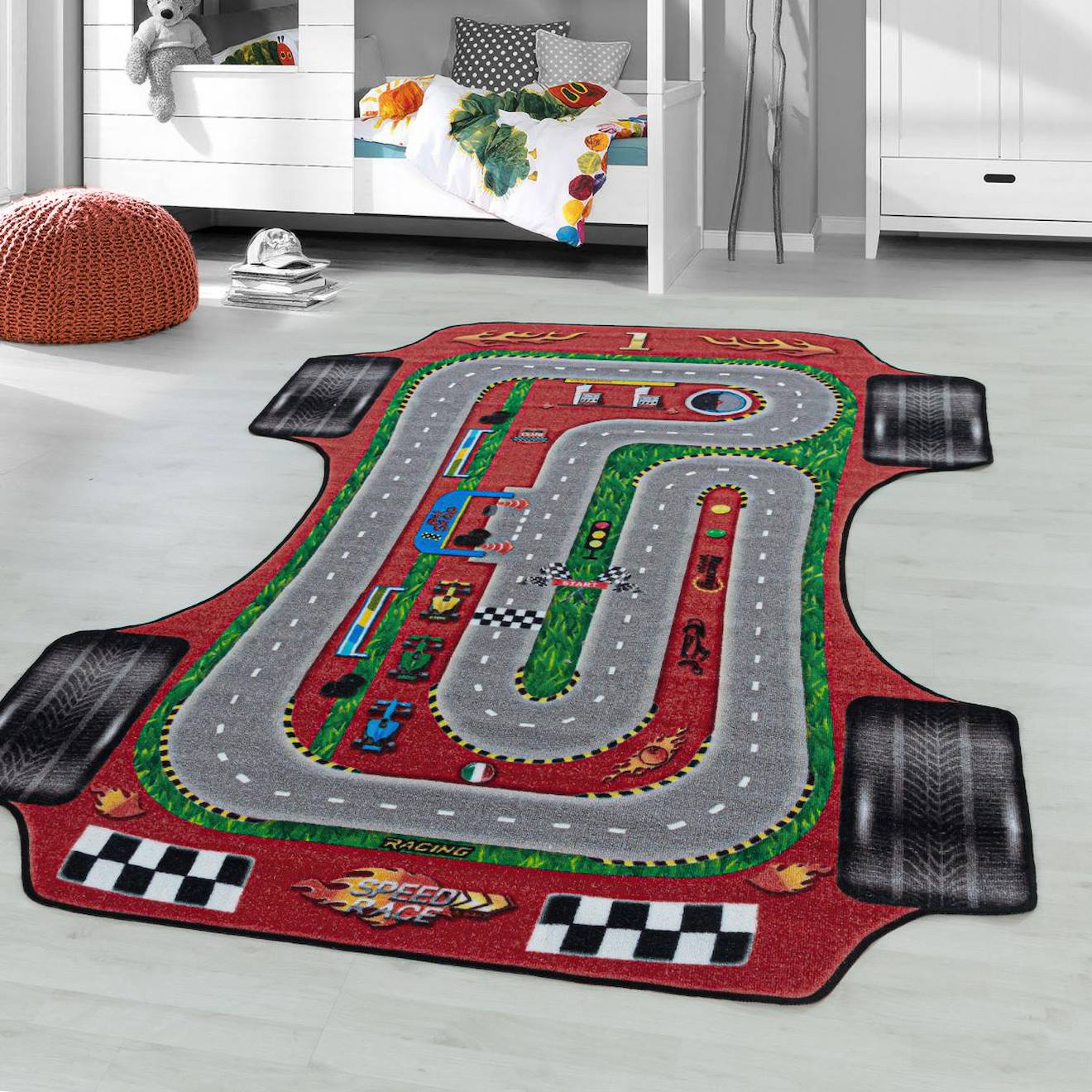 Tapis Enfant Cirplan Rouge