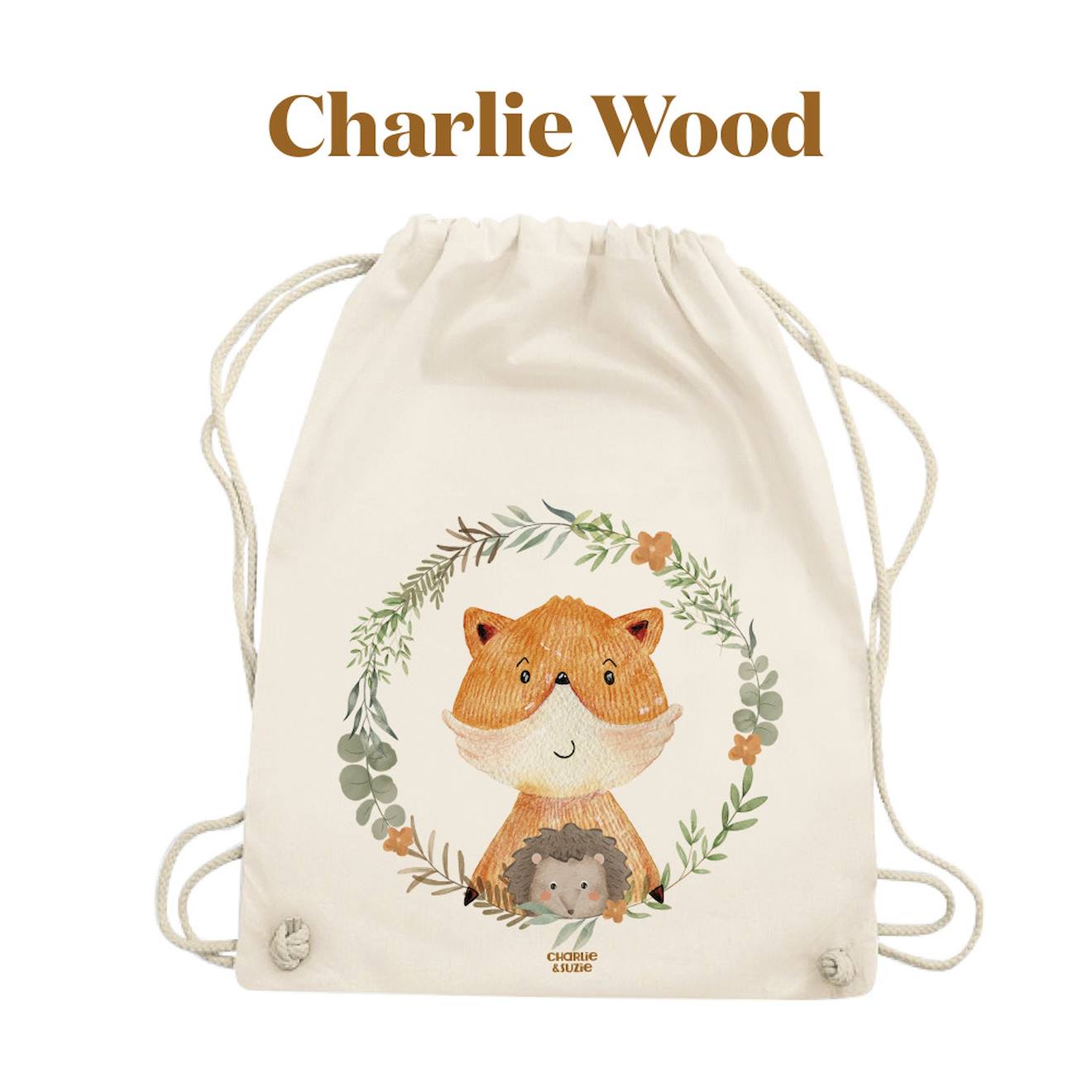 Sac À Dos Les Aquarellés Renard Et Hérisson Multicolore