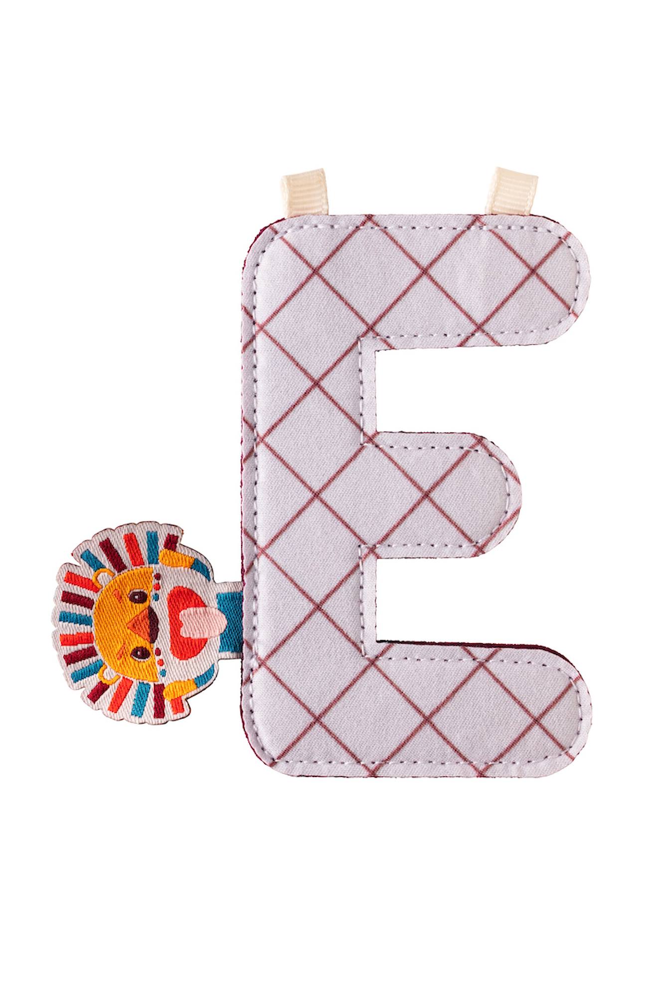 Lettre E Lion Jack Blanc