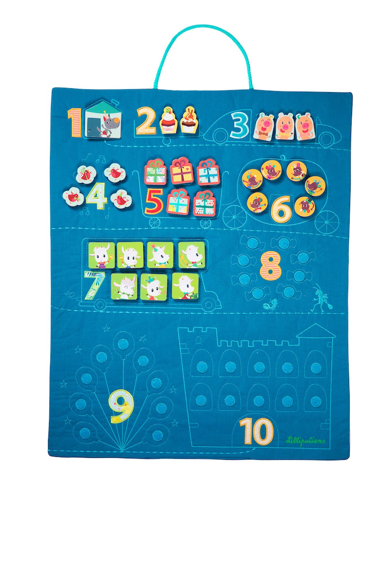 Panneau J'apprends À Compter Bleu