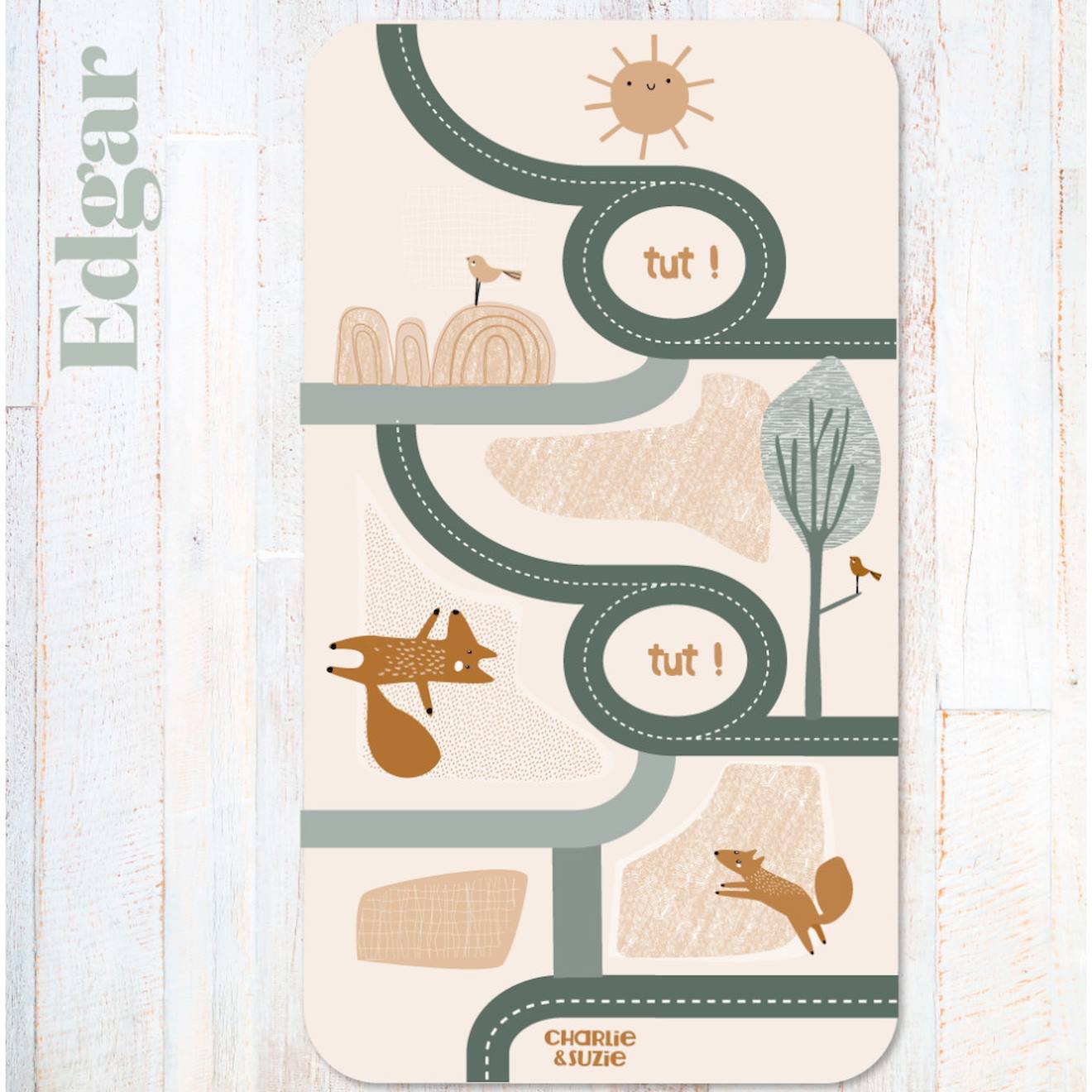 Charlie & Suzie - Tapis De Jeu route Edgar Le Renard Multicolore