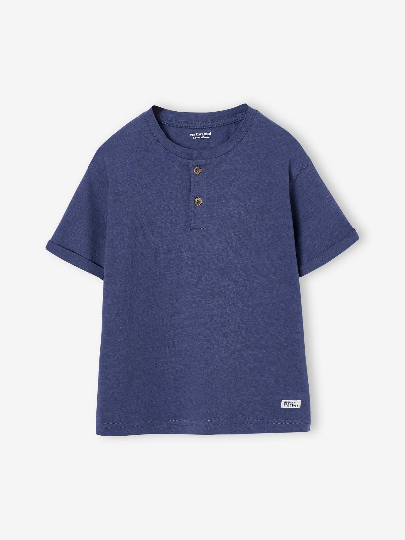 Tee-shirt tunisien garçon personnalisable bleu ardoise