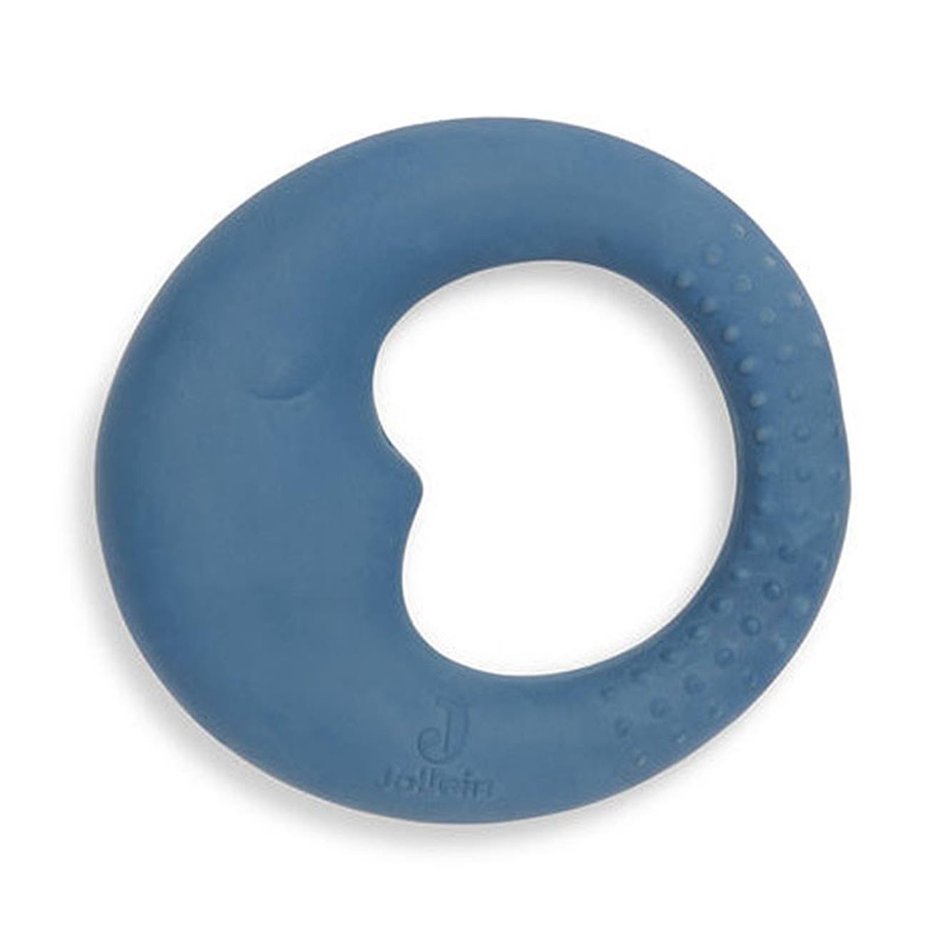 Anneau De Dentition Lune Jeans En Caoutchouc Naturel Bleu