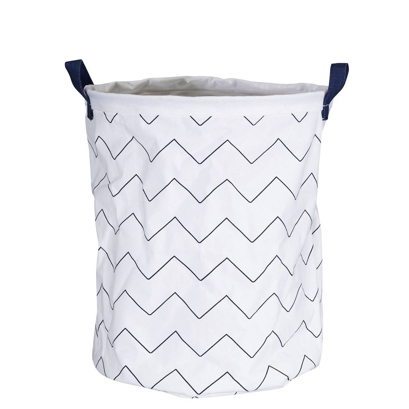 Panière De Rangement Tissu En Coton Blanc