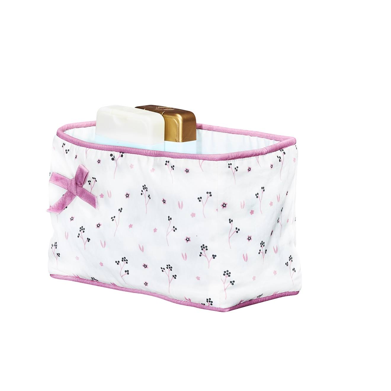 Baby Price - Paniere Tissu En Coton Blanc