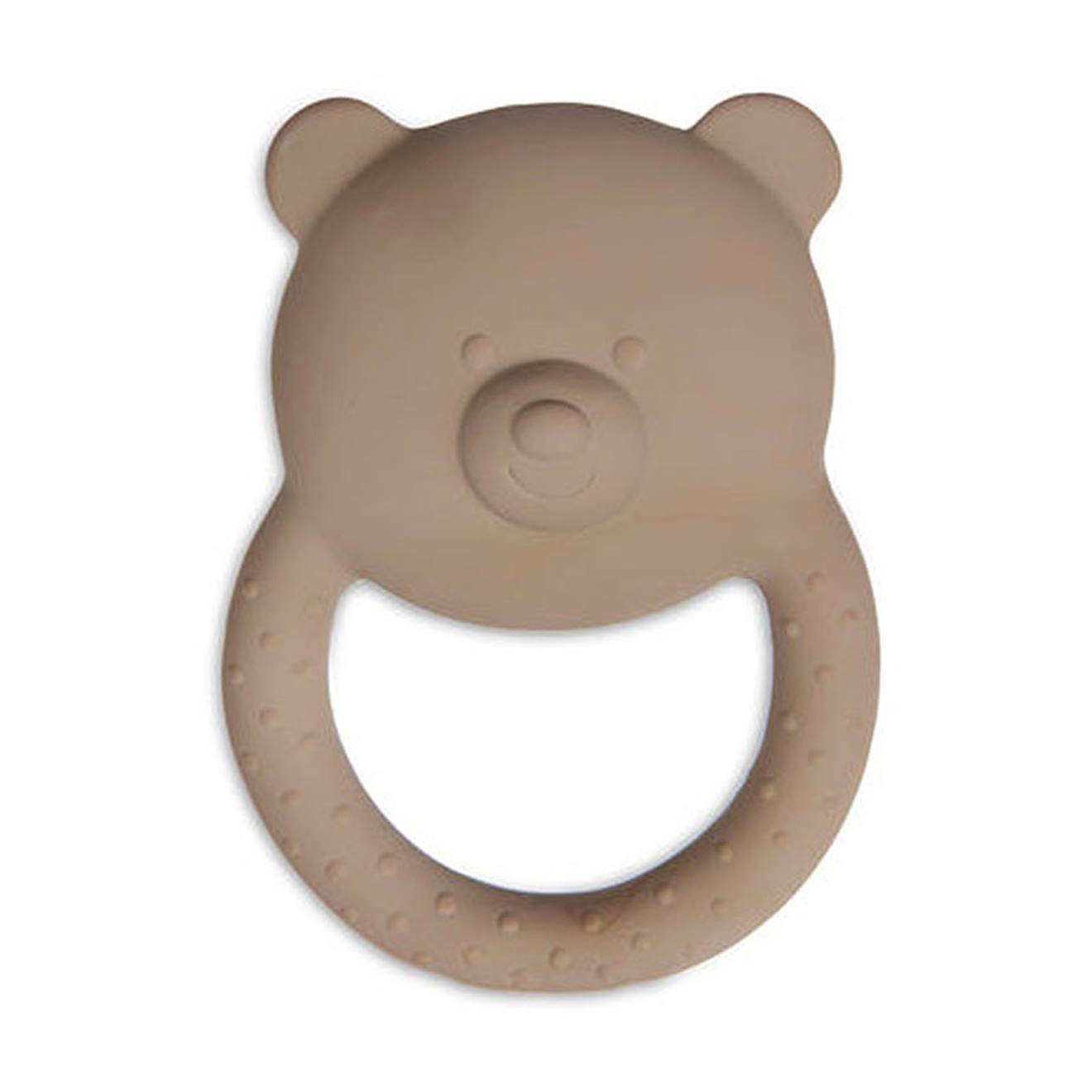 Anneau De Dentition Teddy Bear En Caoutchouc Naturel Marron