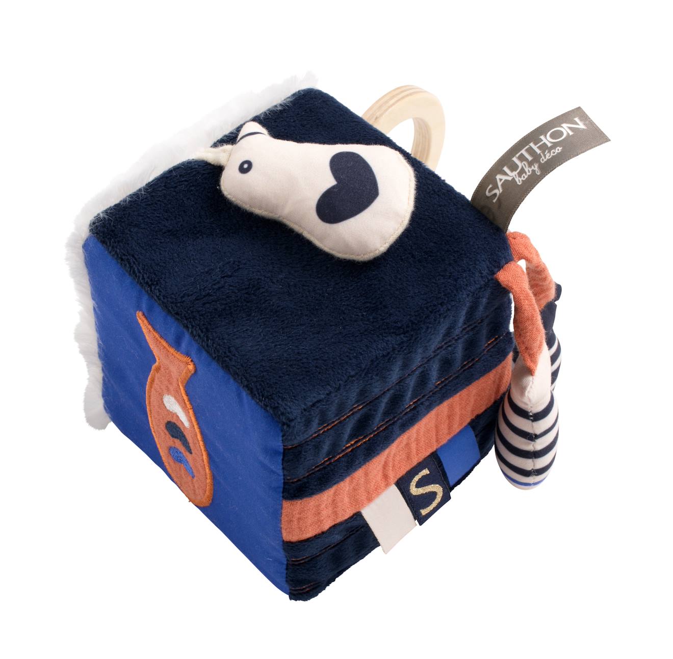 Cube D'activites En Velours - Baby Sailor Bleu