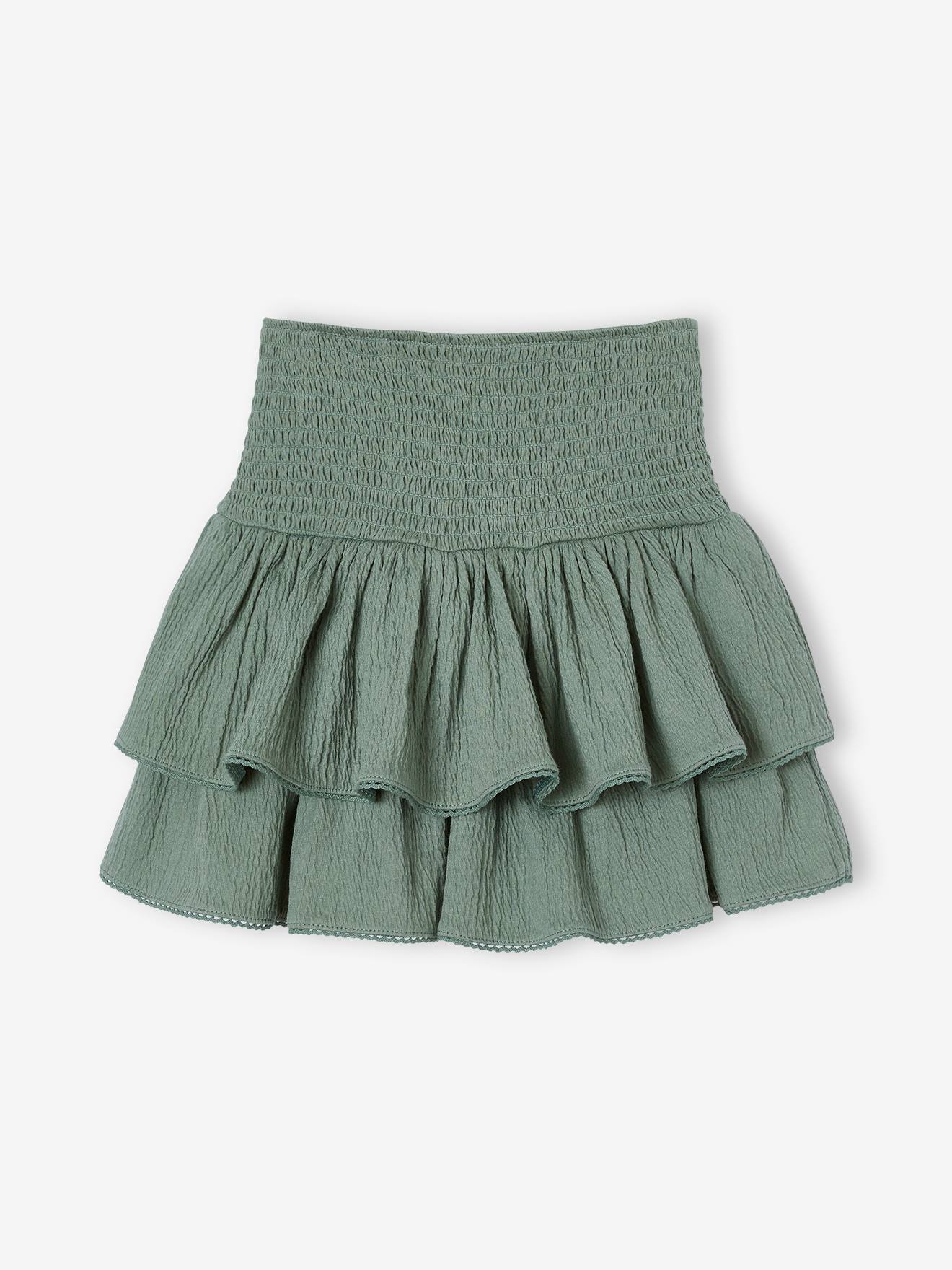 Jupe Cérémonie Brodée Vertbaudet - Tulle Avec Fleurs Irisées, Taille élastiquée, Pour Filles (occasions Spéciales) - 8