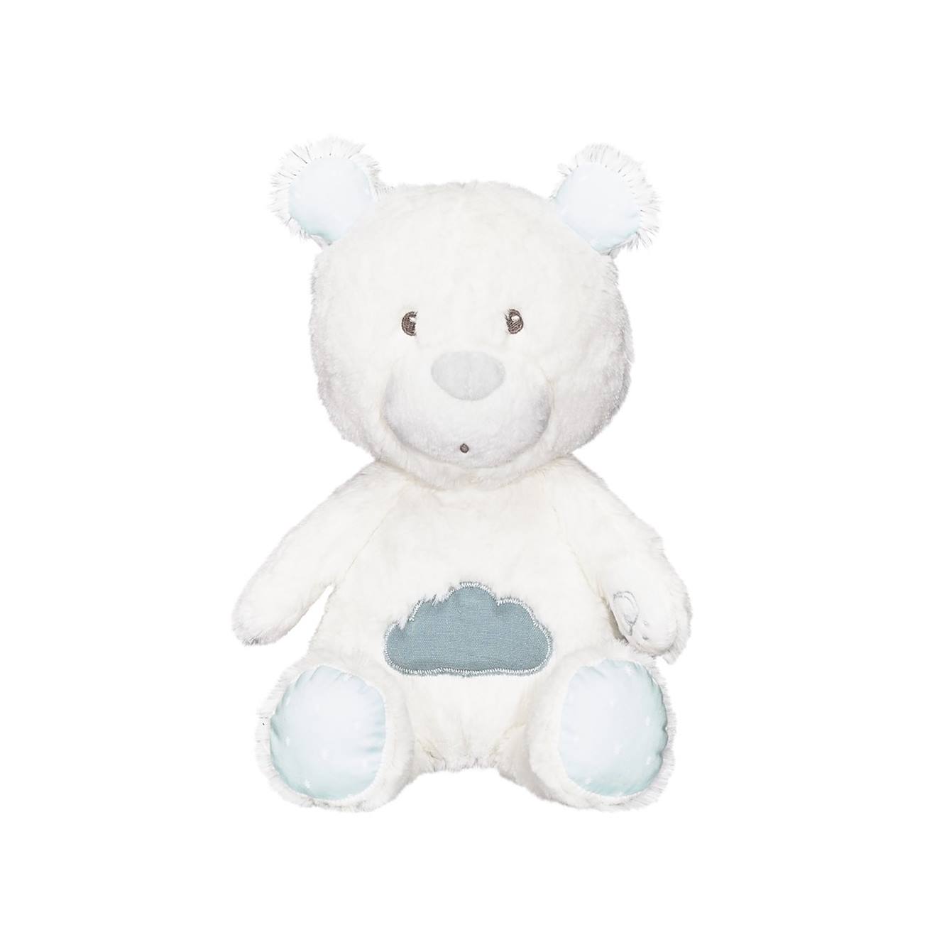 Doudou En Velours - Lily Blanc/bleu