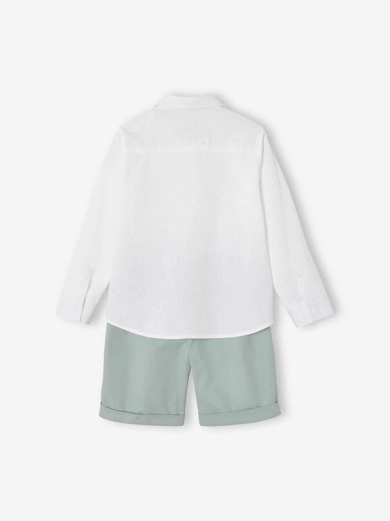VERTBAUDET Short Battle Garçon Élastiqué – Style Aventurier Ultra Confortable Pour L'Été
