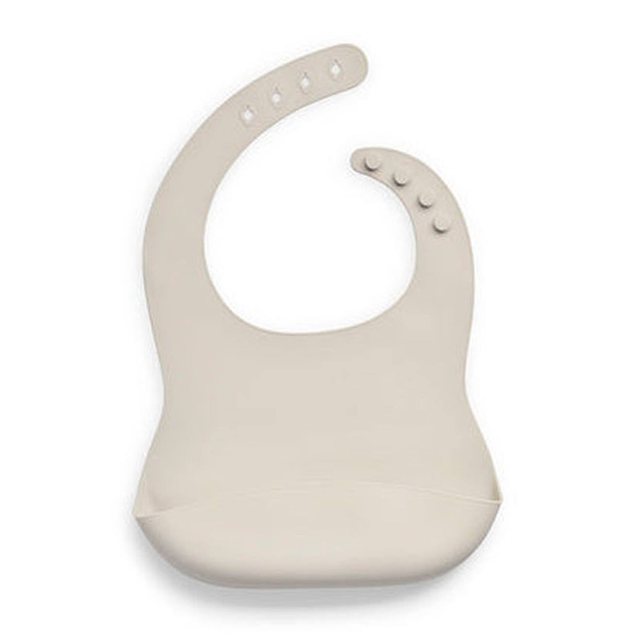 Bavoir Bébé Récupérateur En Silicone Beige