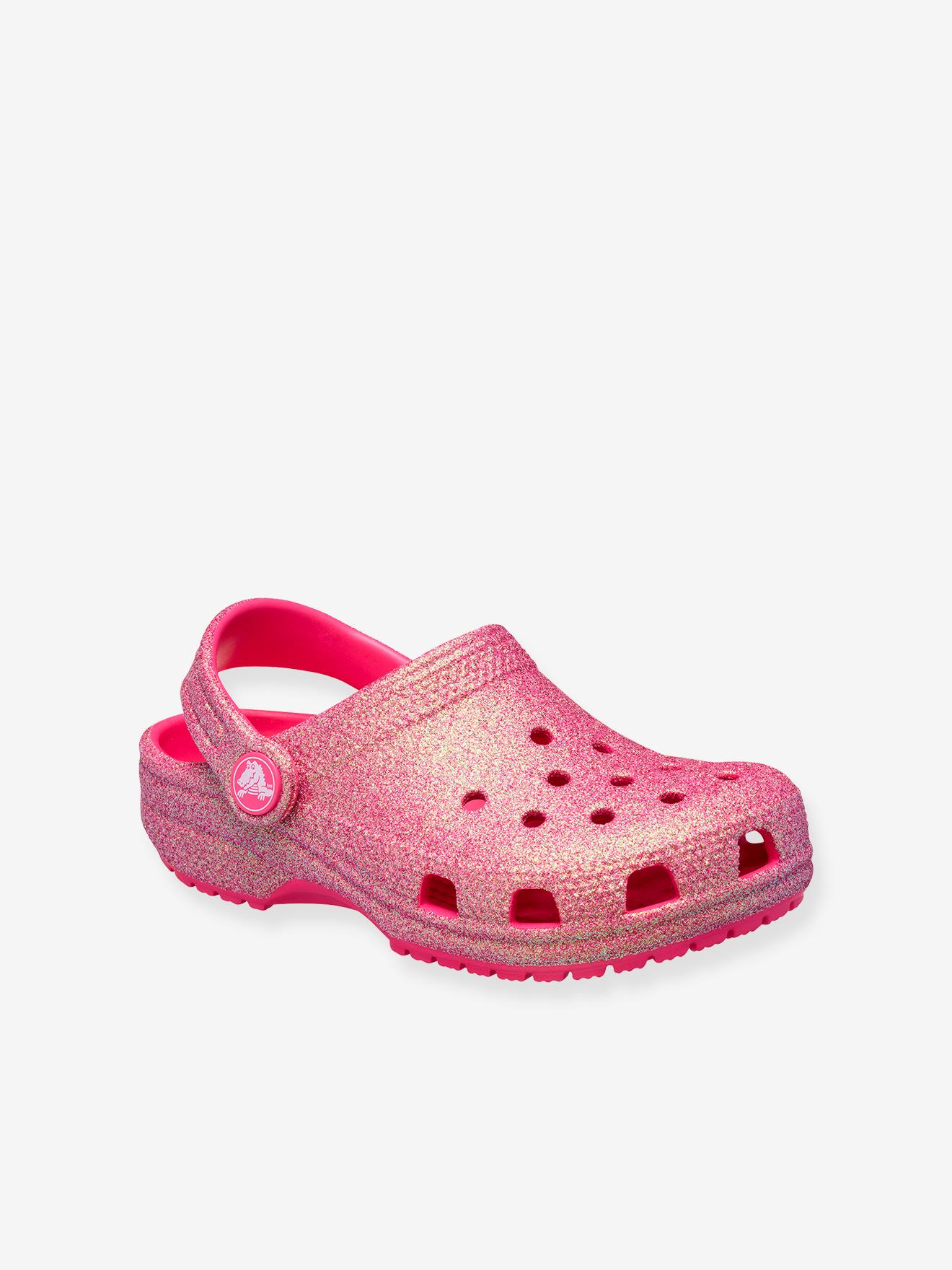 Sabots enfant Classic Iridescent CROCS rose