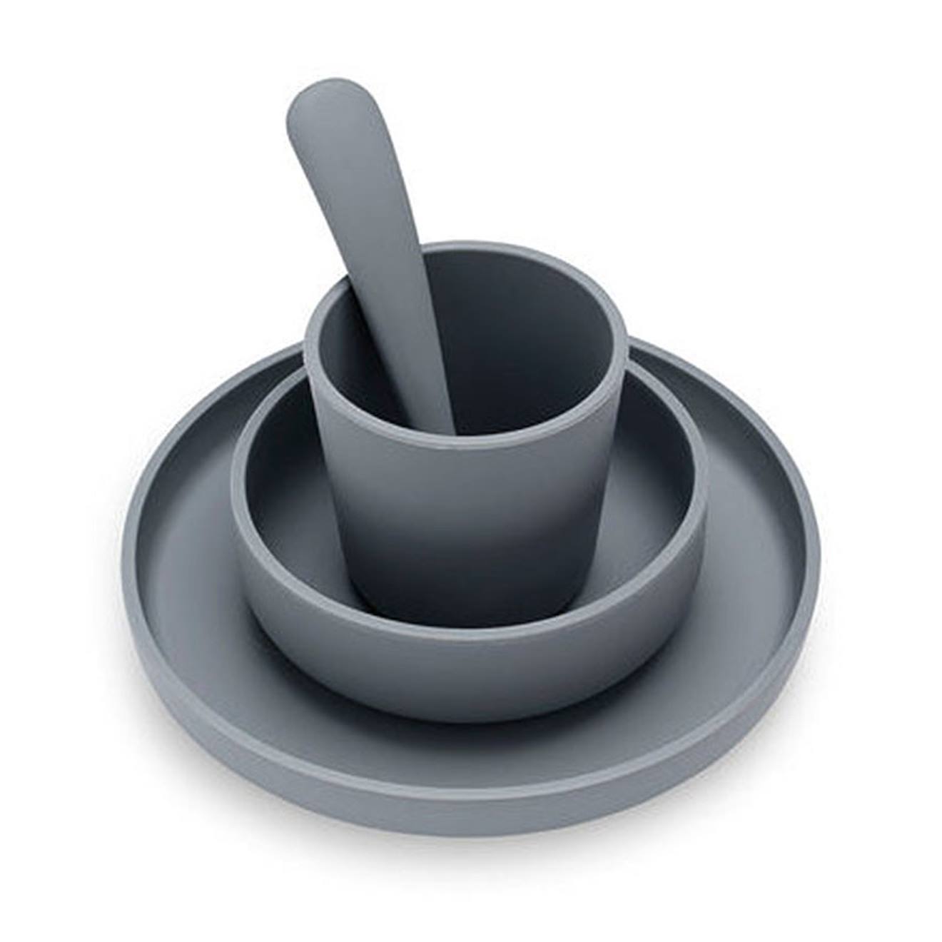 Coffret De Table En Silicone (4pcs) Gris