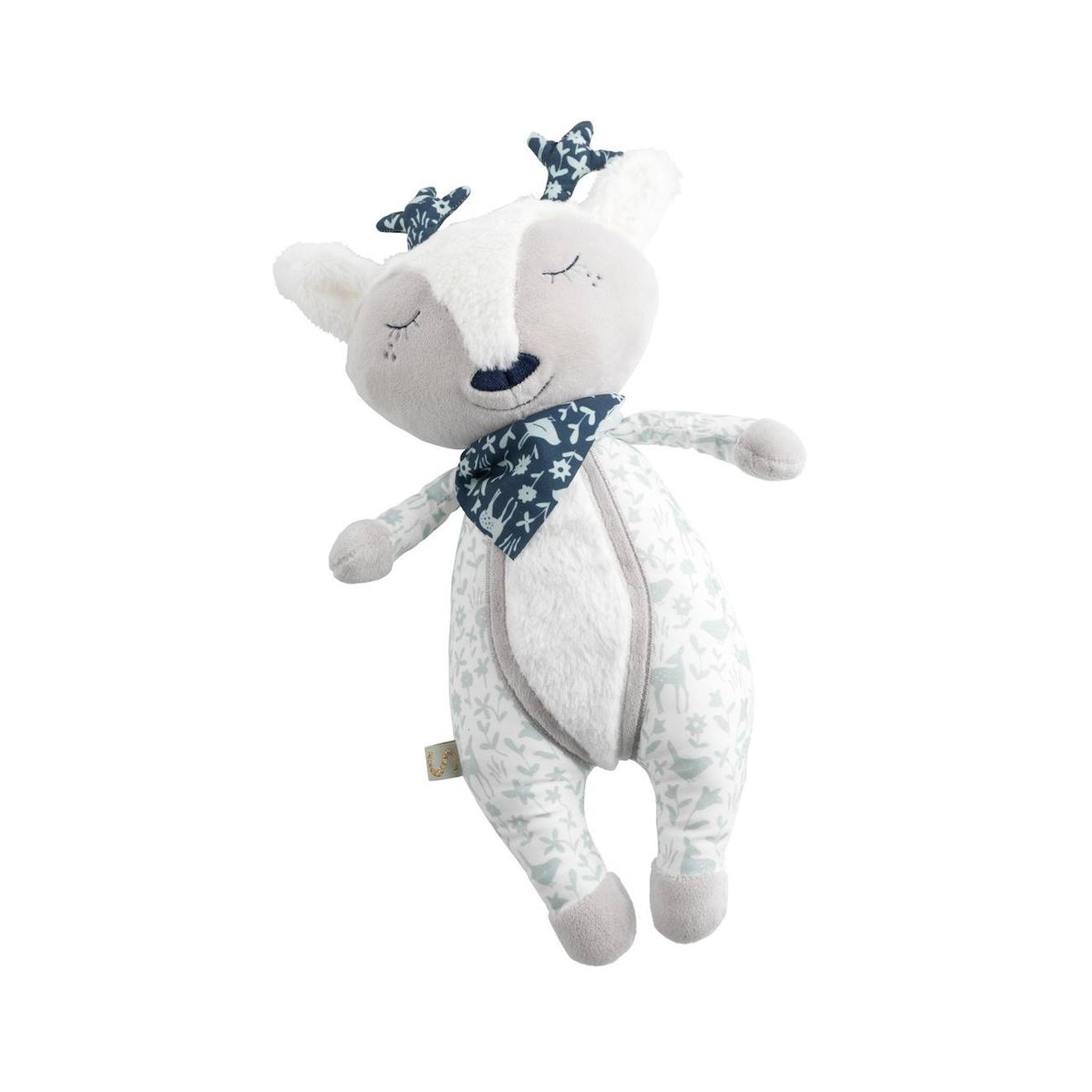Doudou Daim En Velours Gris