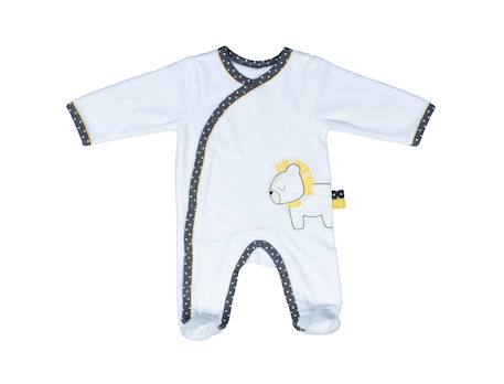 Bébé-Pyjama bébé à manches longues en velours - pluche et pompon
