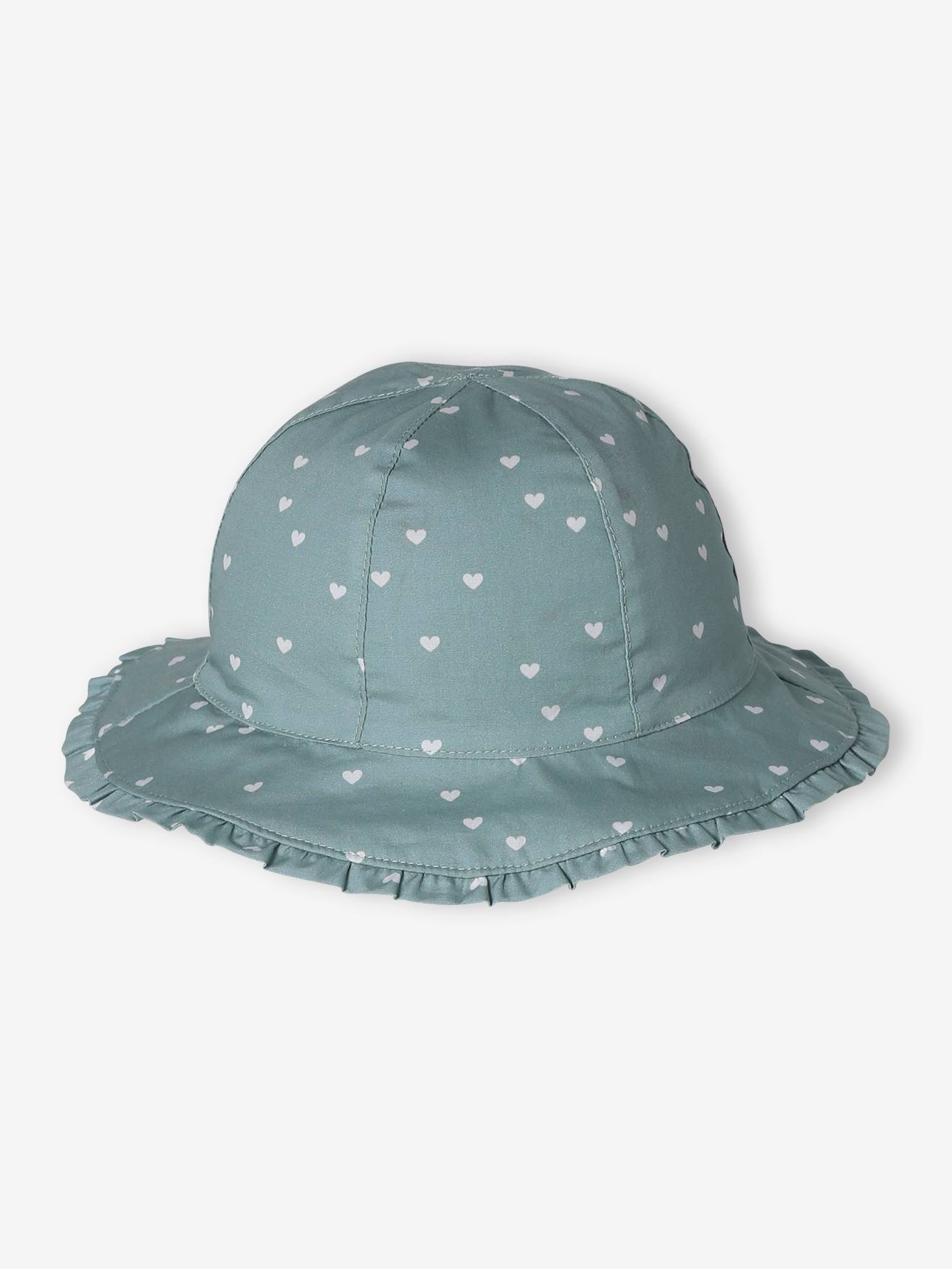 Bob motifs coeurs bébé bleu grisé