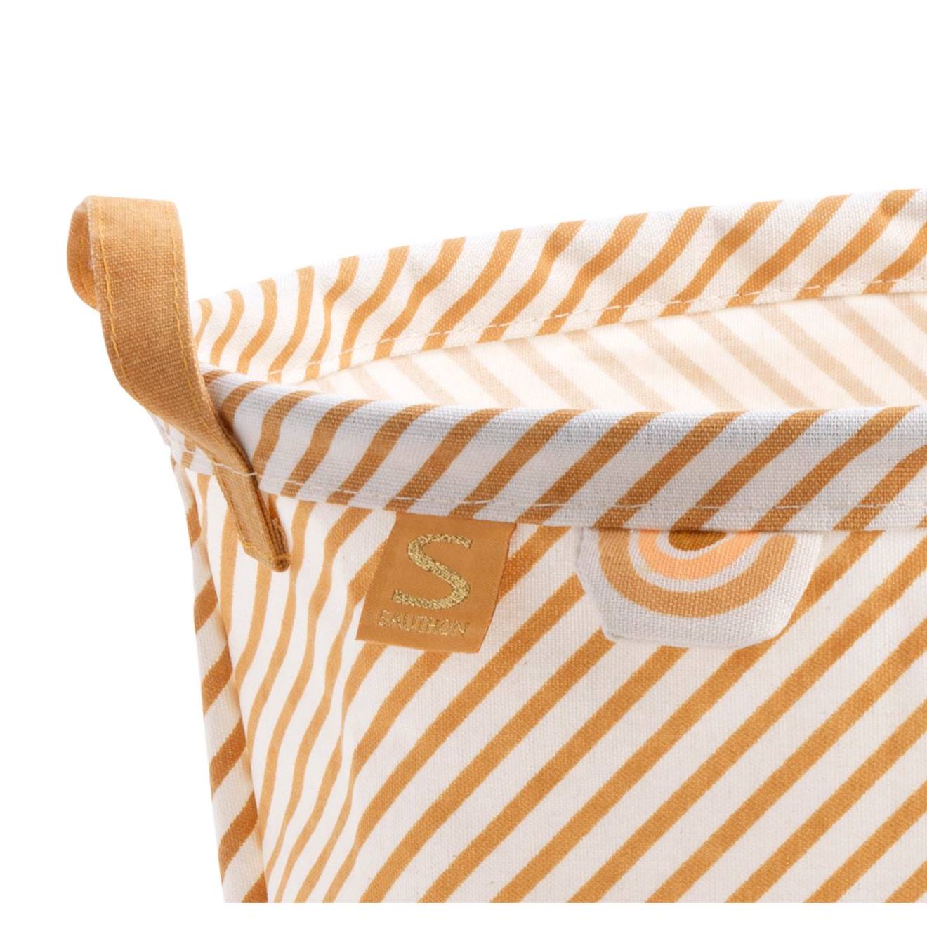 Panière De Rangement En Tissu - Sunlight Orange (Sauthon) - Image 2