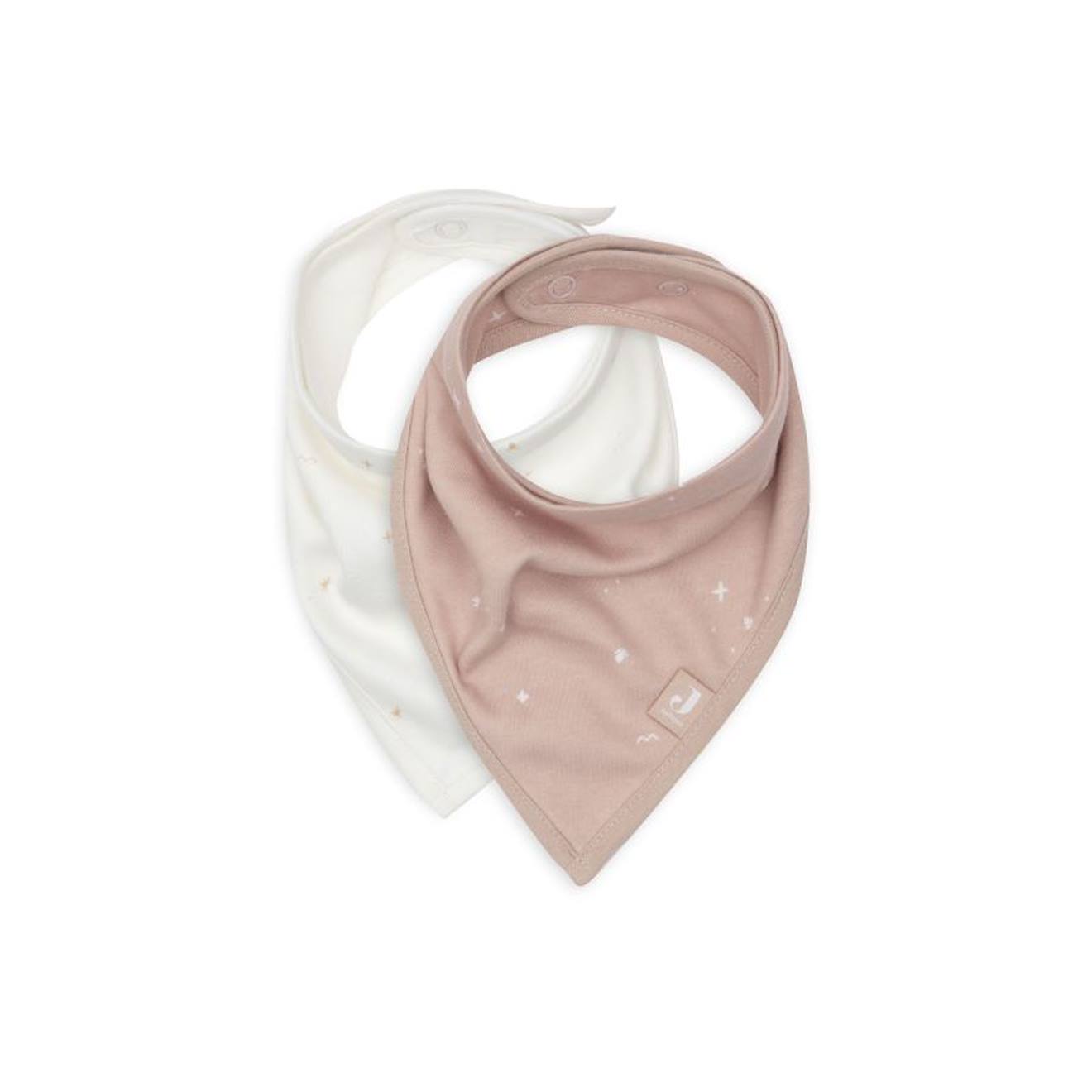 Bavoir Bandana Twinkling (2pcs) En Coton Rose