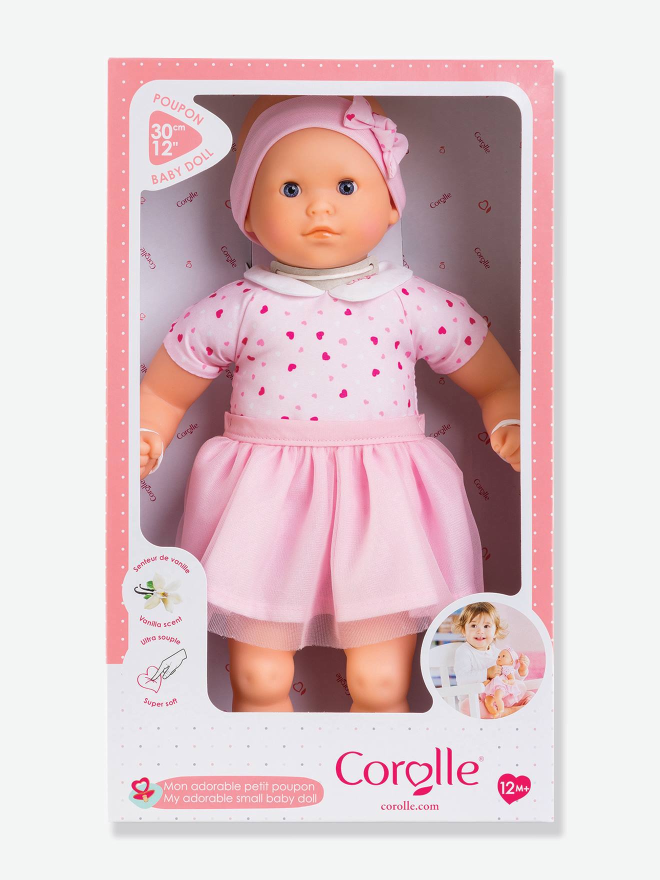 Robe Coeur Rose Pour Poupée 14-18 Pouces – Vêtement Adorable Pour Poupée, Cadeau Enfant