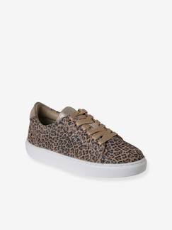 Chaussures-Chaussures fille 23-38-Baskets à lacets cuir enfant