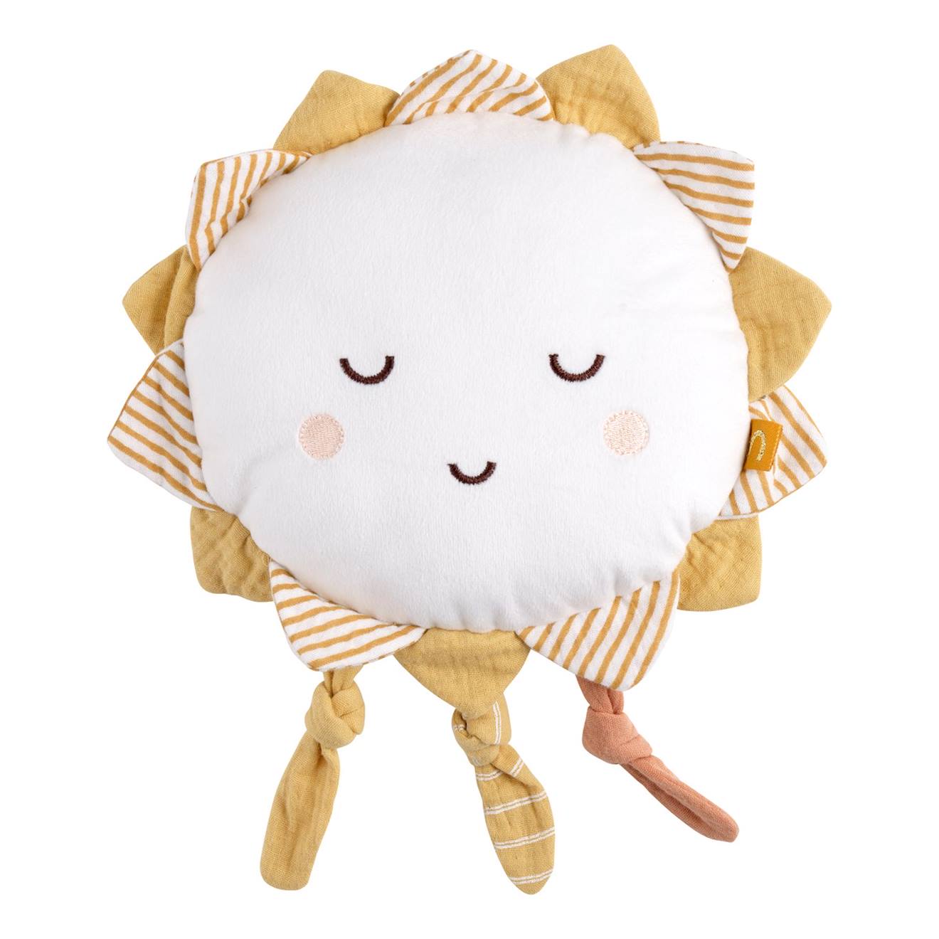 Doudou Soleil En Velours Blanc