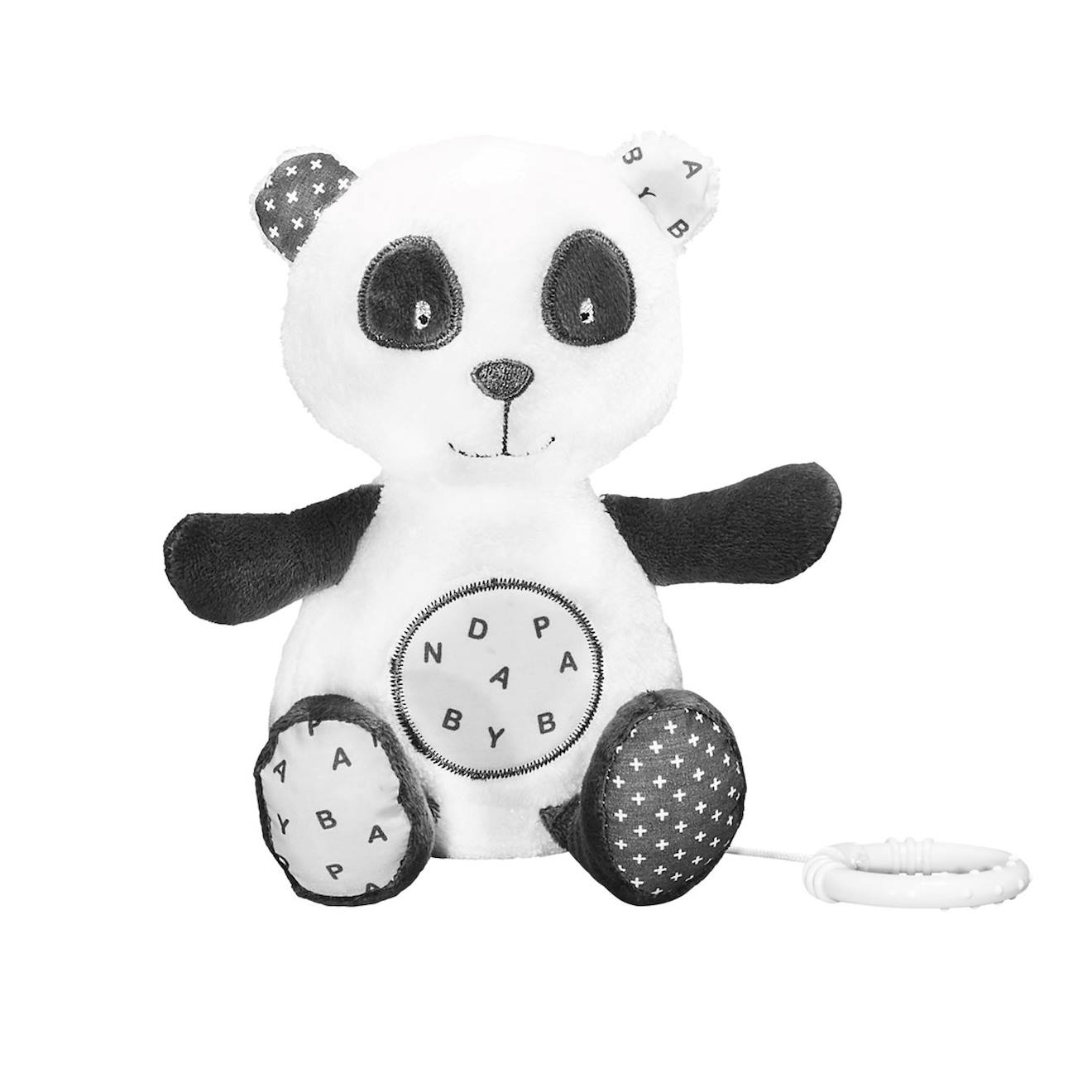 Peluche Mini Musical En Velours Gris