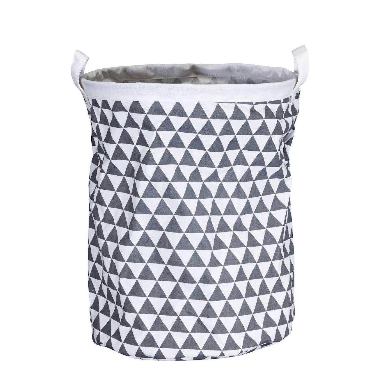 Panière de rangement en tissu - babyfan blanc