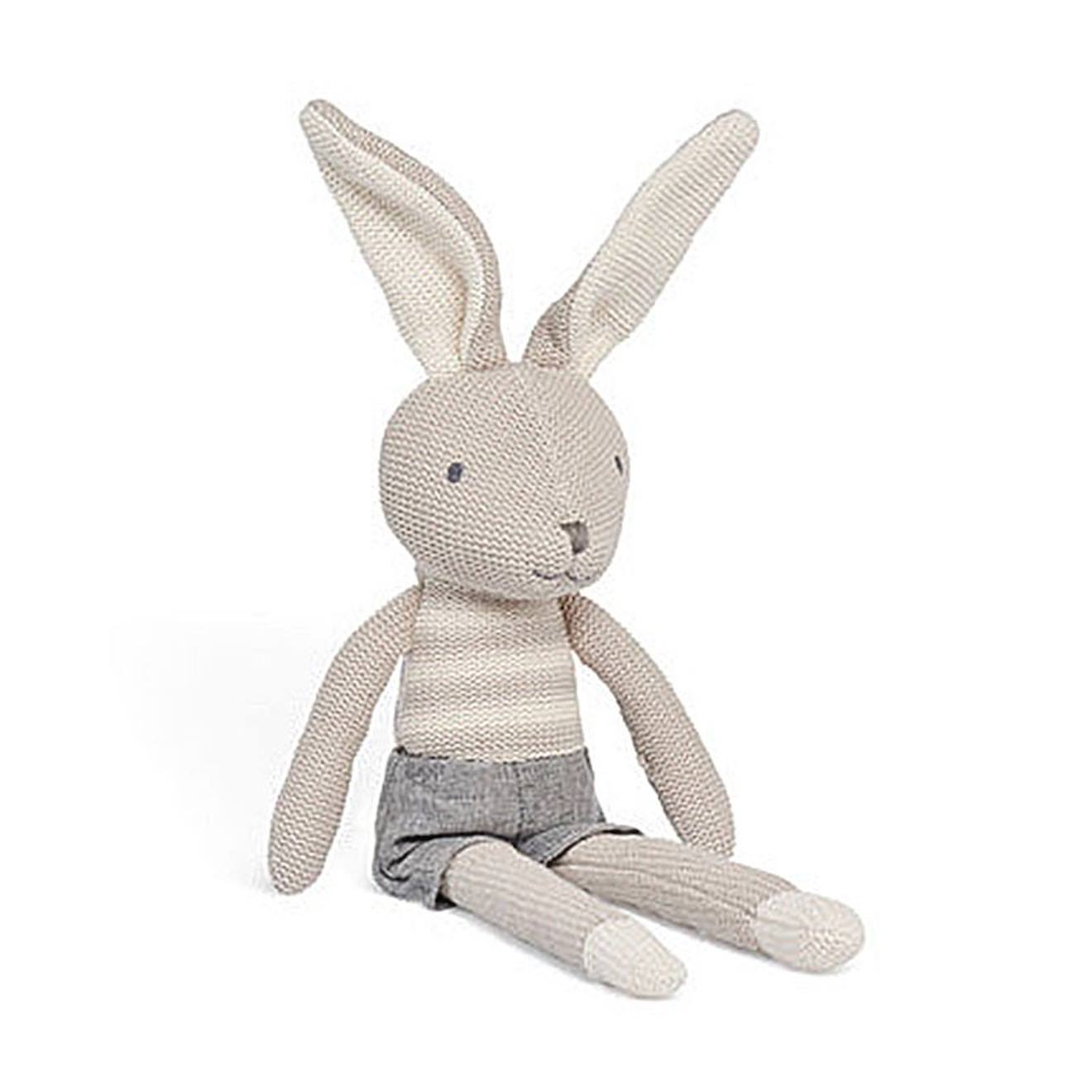 Peluche Lapin En Coton Gris