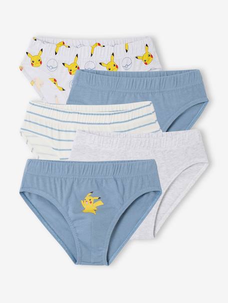 Garçon-Sous-vêtement-Lot de 5 slips Pokémon