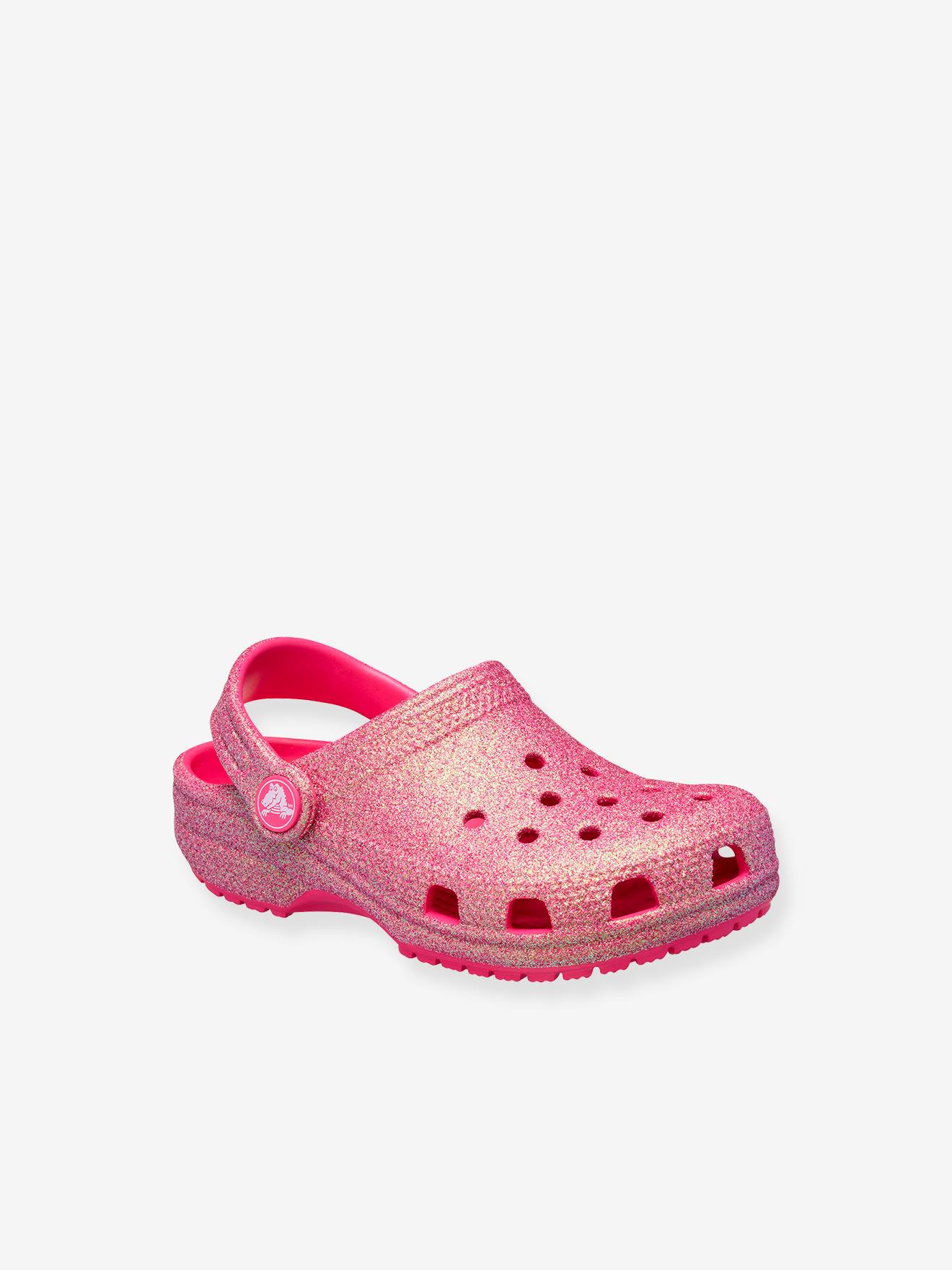Sabots bébé Classic Iridescent Glitte (TM) rose