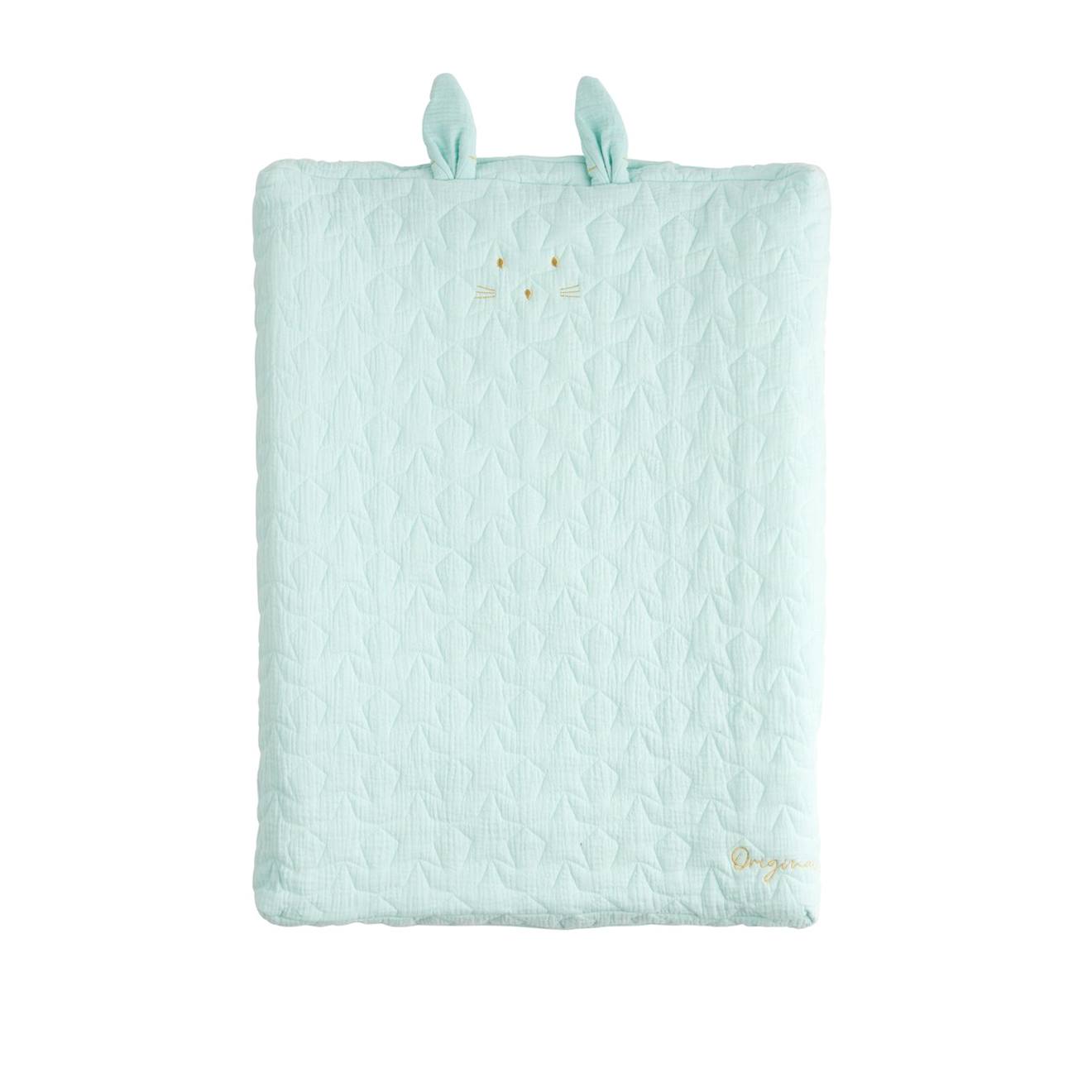 Housse De Matelas À Langer En Coton - Original Bleu Ciel