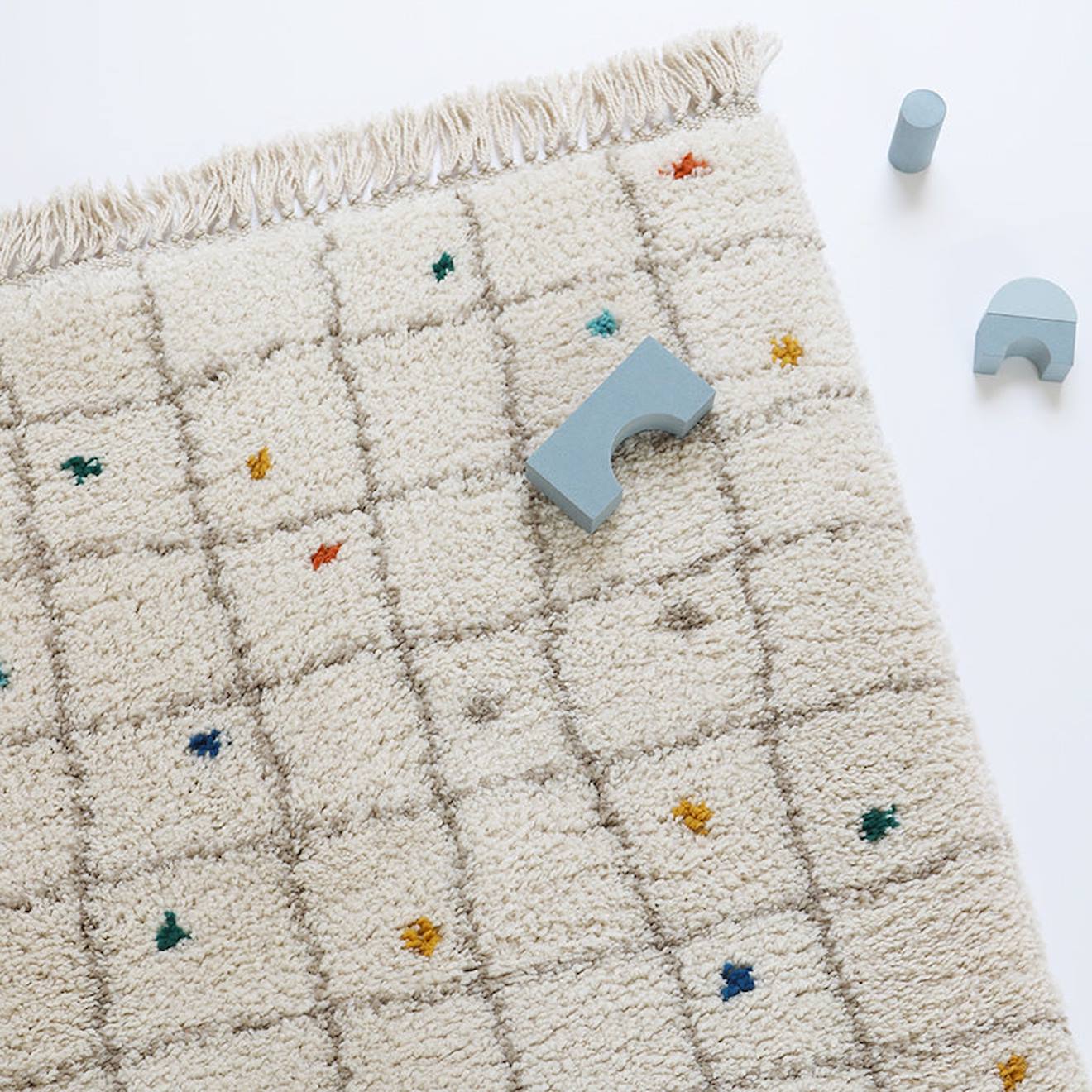 Nattiot - Tapis Chambre Enfant À Pois Rittah Multi