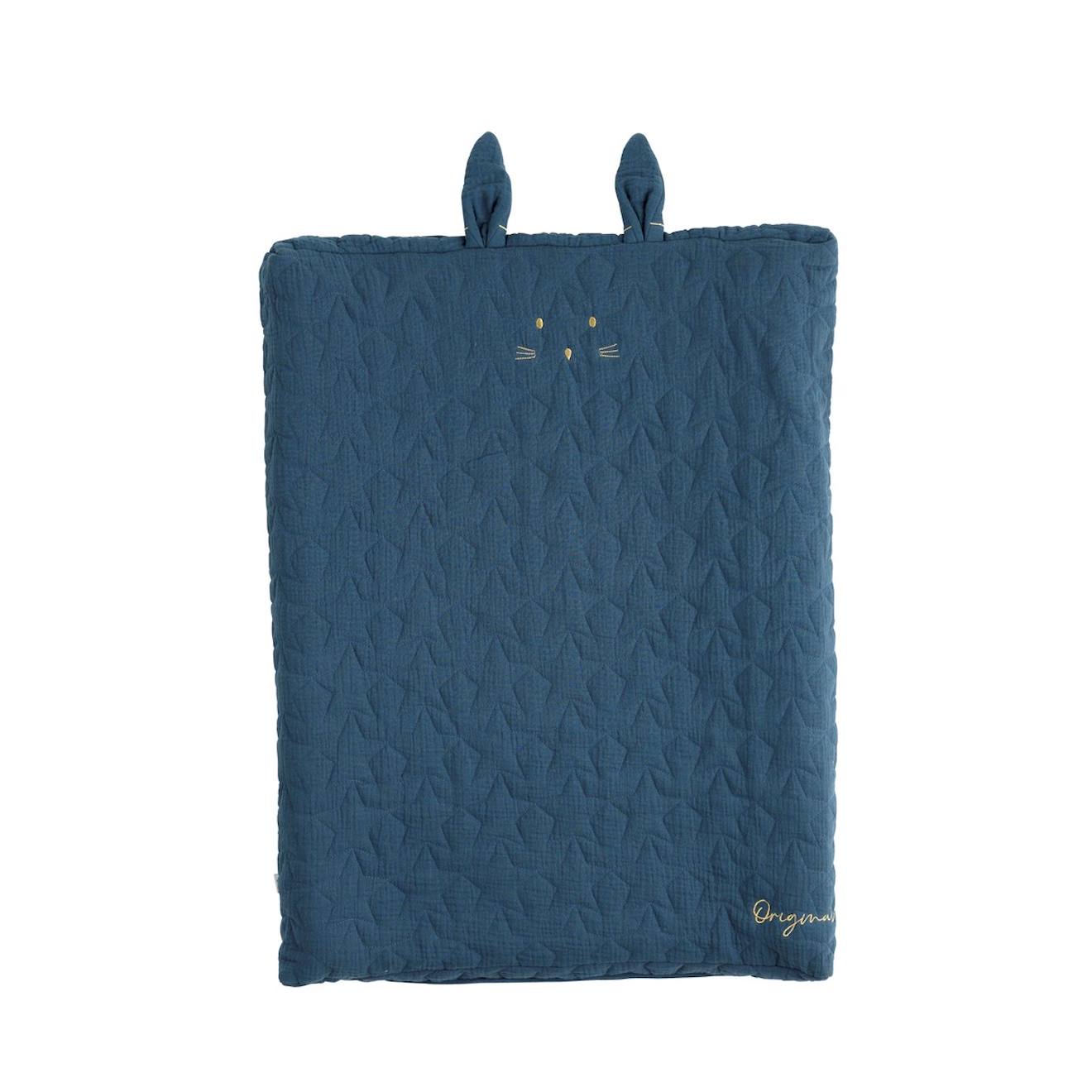 Housse De Matelas À Langer En Coton - Original Bleu Nuit