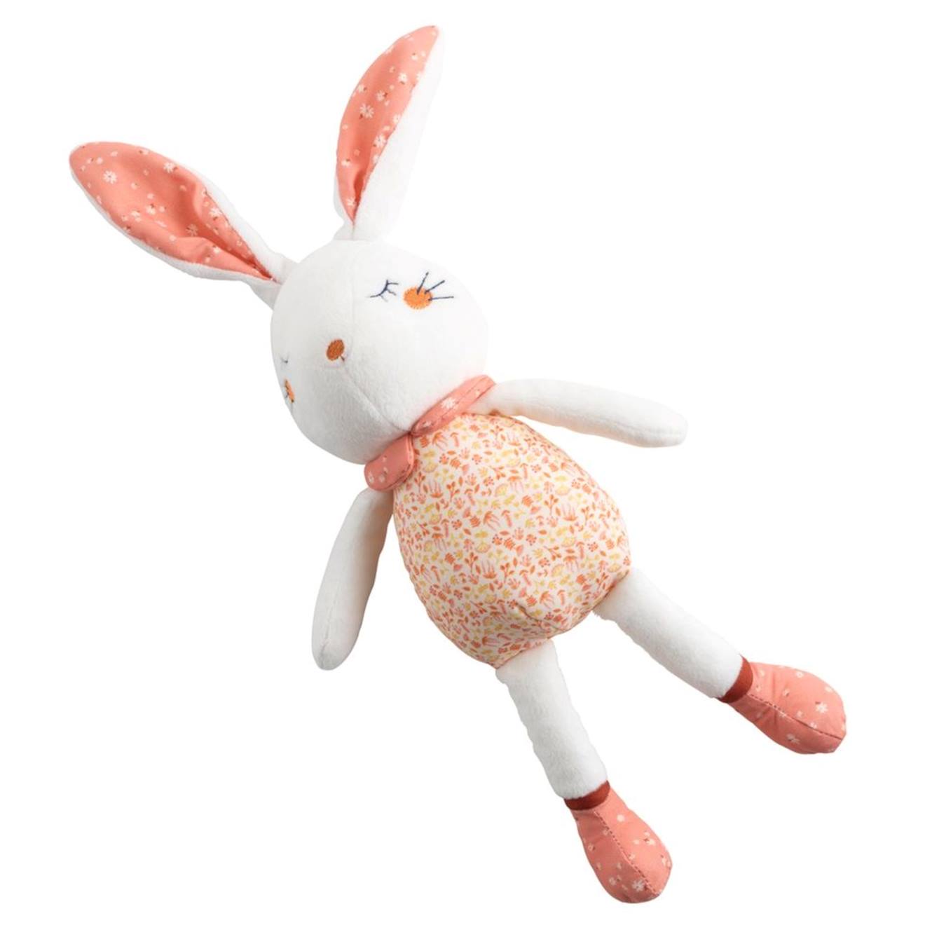 Doudou En Velours - Esmee Blanc/rose Xl