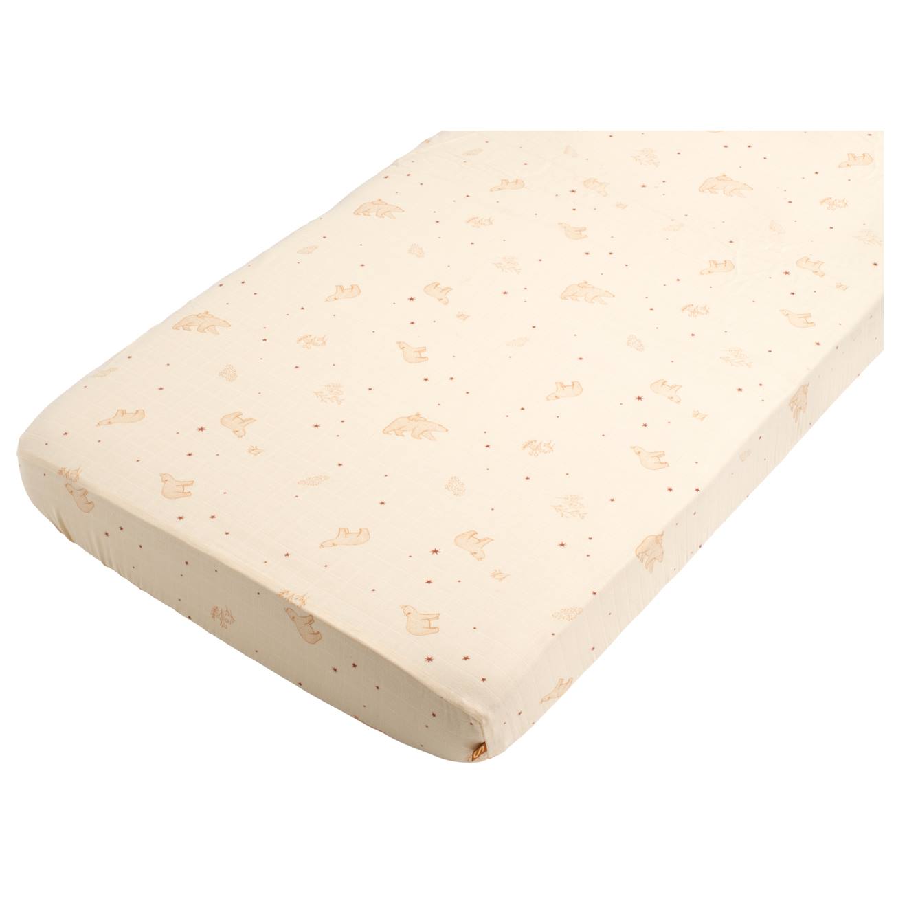 Lot De 2 Draps Housse En Coton Bio Beige
