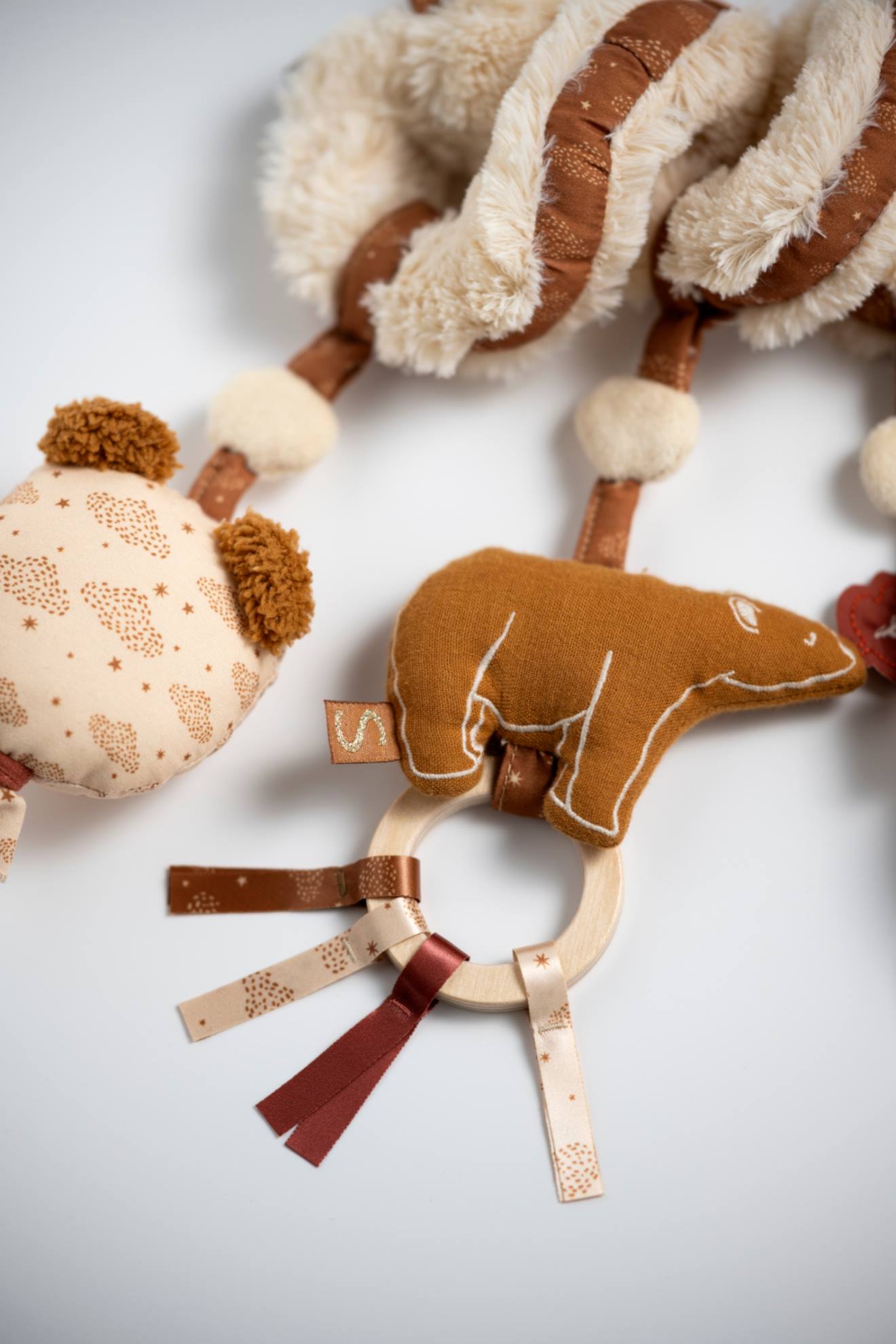 Spirale D'activités Ours En Peluche - Orsino Beige (Sauthon) - Image 1