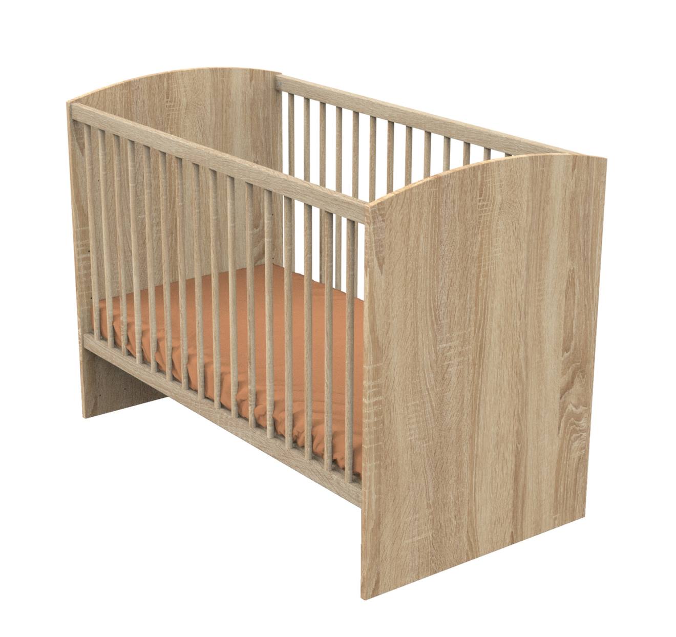 Chambre Bébé Complète: Lit Et Commode À Langer - Sam Beige (Sauthon) - Image 1