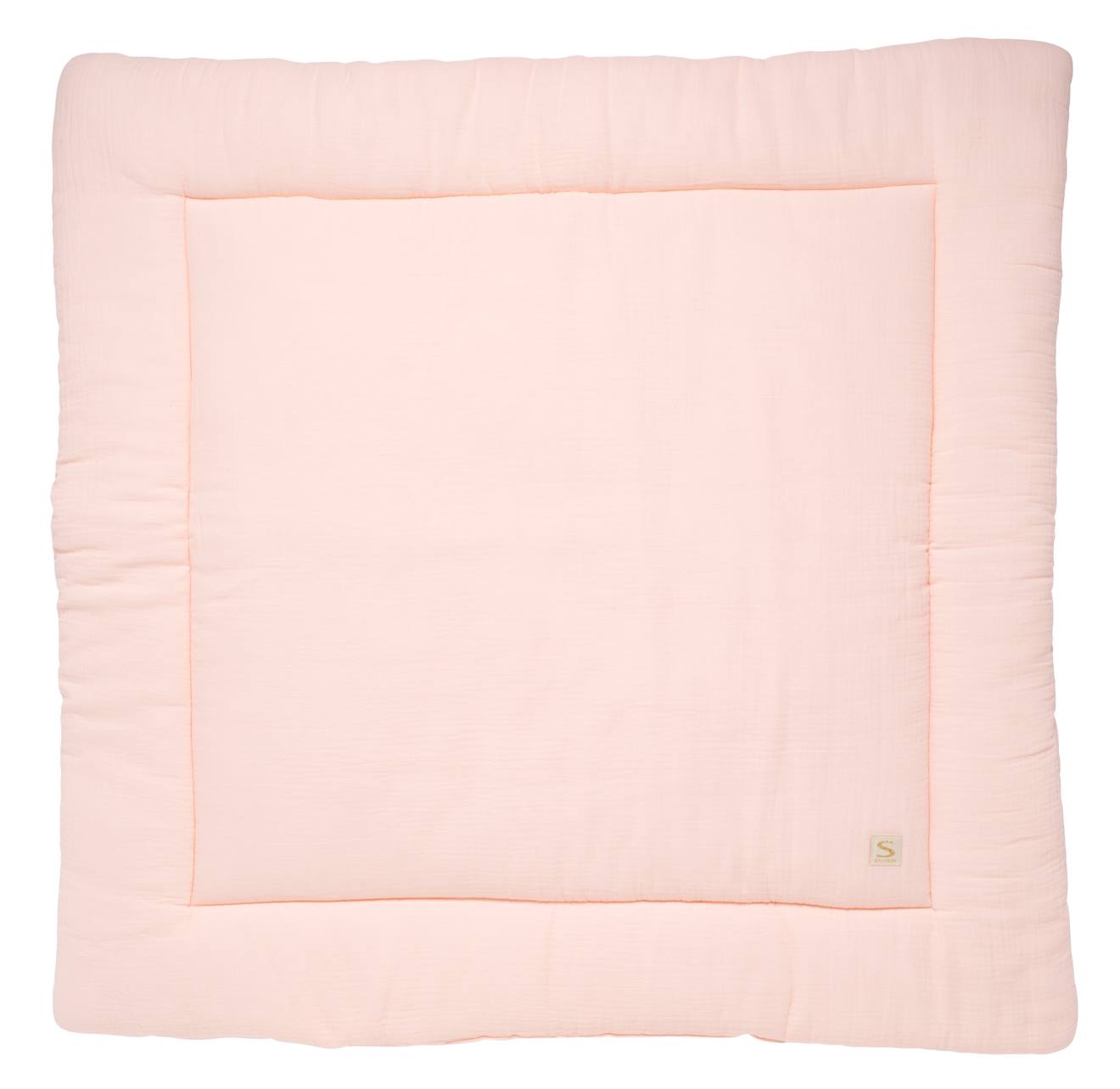 Grand Tapis De Jeu En Double Gaze De Coton Rose