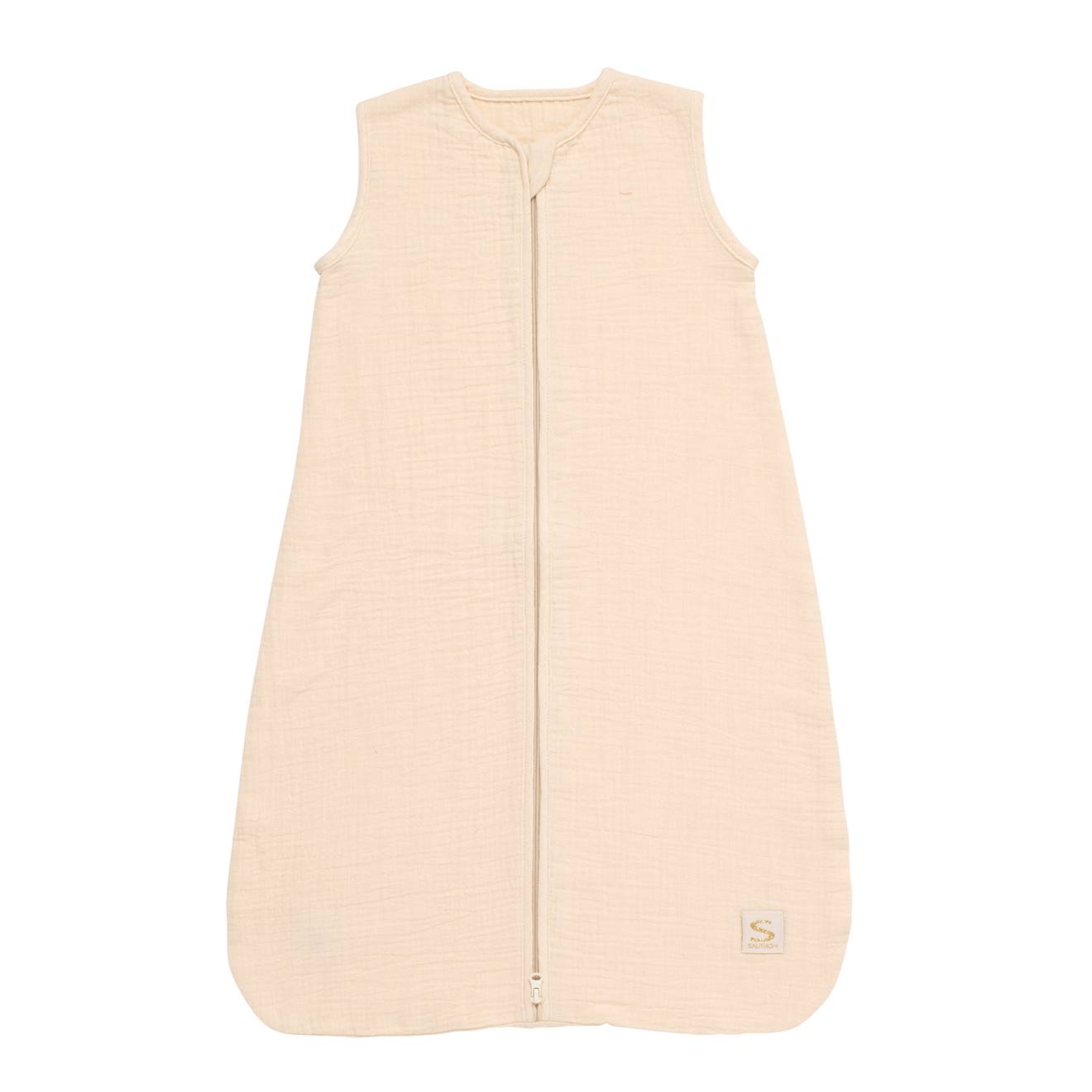 Gigoteuse D'été Bébé En Double Gaze De Coton - Uni Petale Beige