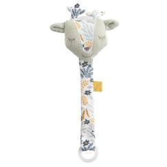 Puériculture-Attache-tétine en coton cerf - promenons nous