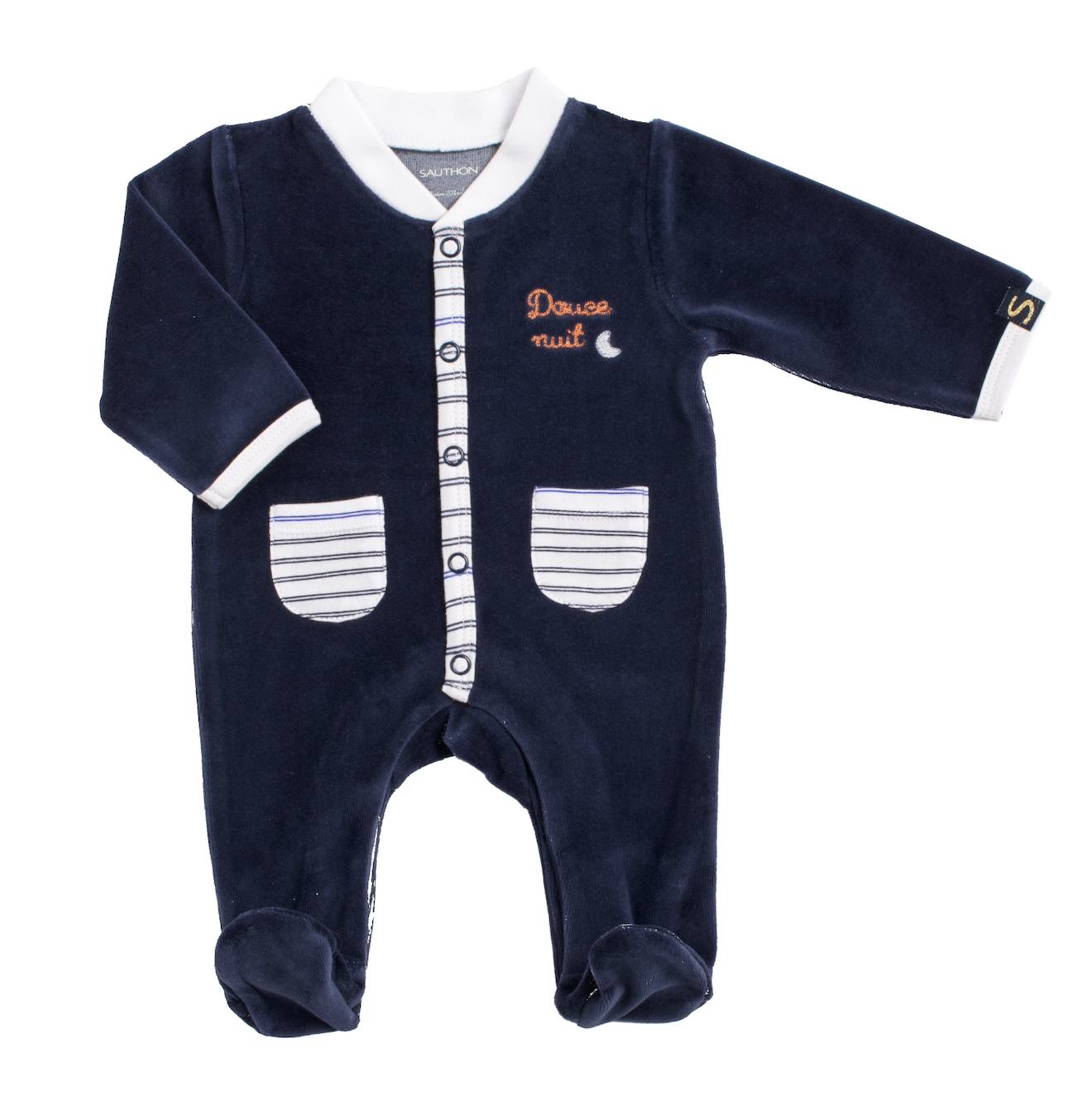 Pyjama Bébé Avec Poches Bleu