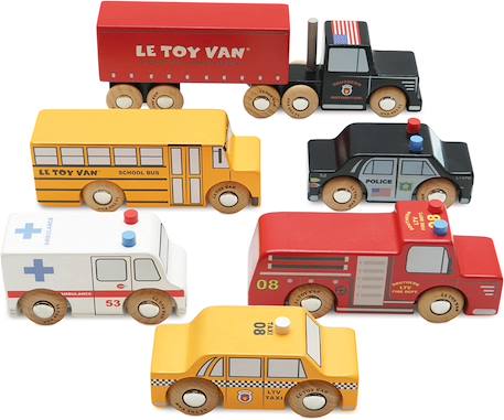 Le Toy Van - Les Véhicules Newyorkais Rouge