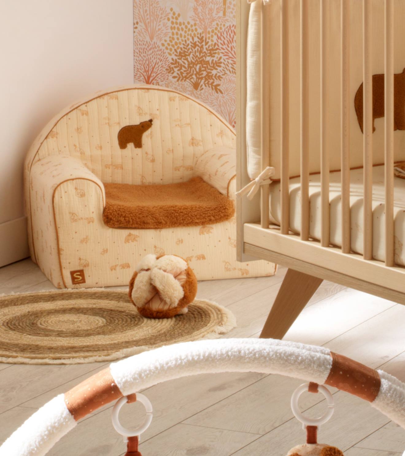 Balle Sensorielle En Peluche - Orsino Beige (Sauthon) - Image 2