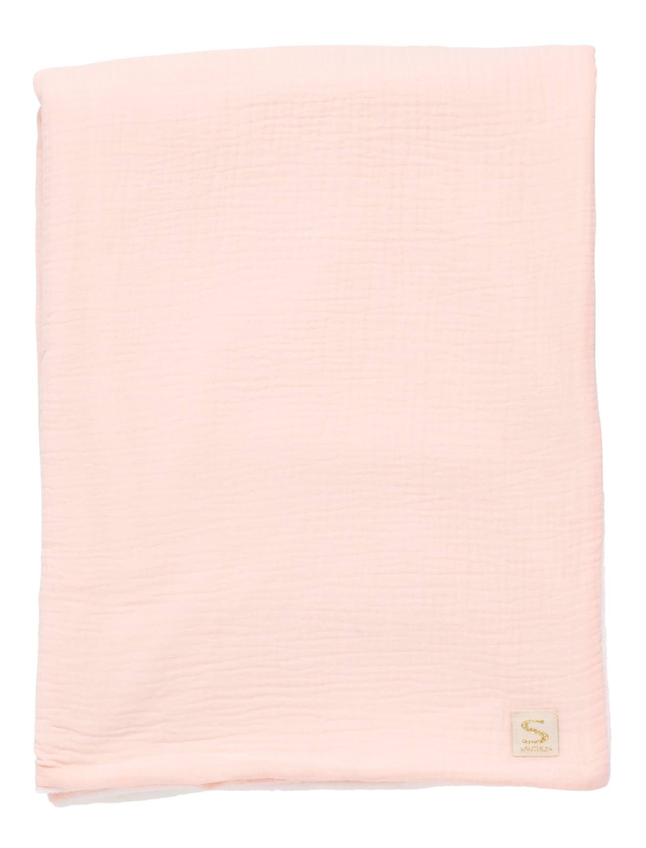 Couverture Bébé En Gaze De Coton Et Polaire Rose