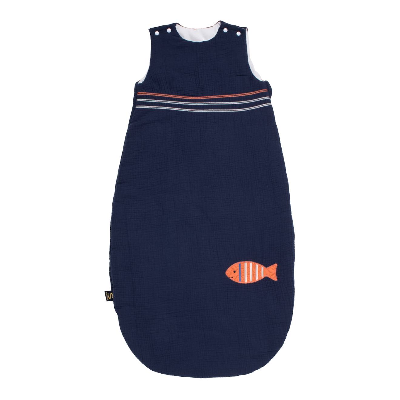 Gigoteuse Bébé Hiver En Double Gaze De Coton - Baby Sailor Bleu