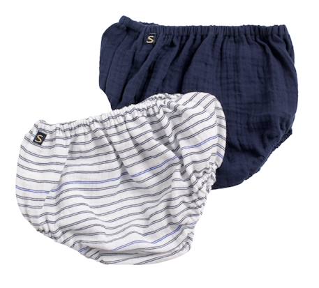 Bébé-Culotte bloomer bébé en coton lot de 2